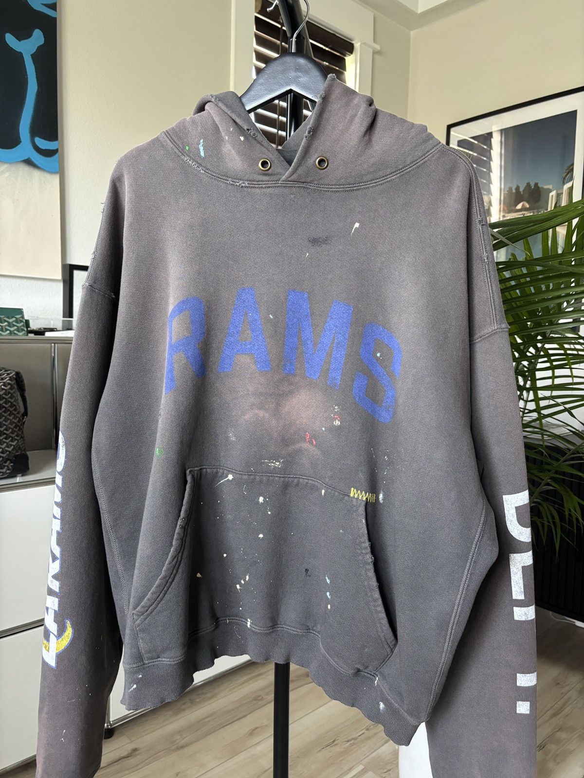 Gallery Dept. 🏈 LA RAMS DISTRESSED PAINTER HOODIE Size US M / EU 48-50 / 2 - 4 Thumbnail
