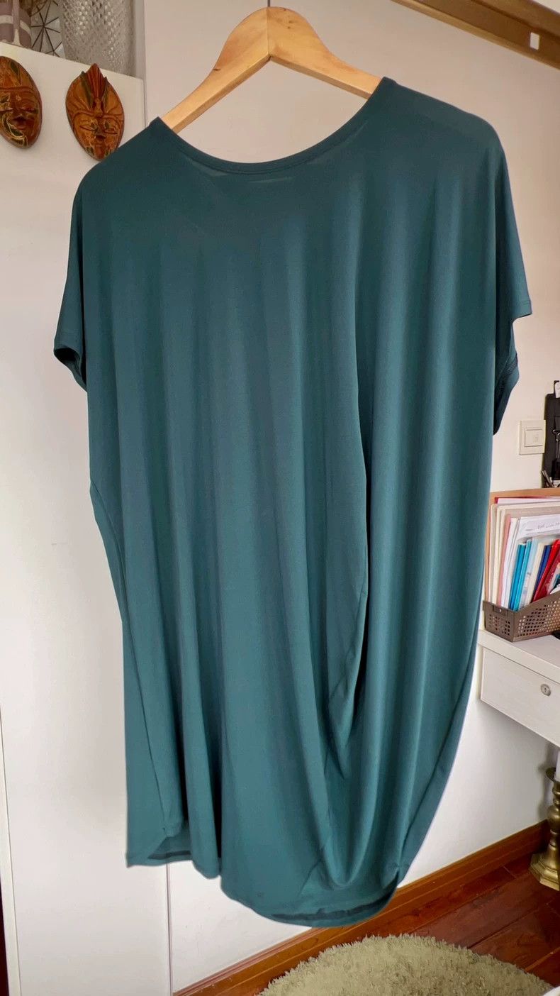 Issey Miyake Issey Miyake size:2 Dark green triacetic acid one-piece dr Size M / US 6-8 / IT 42-44 - 3 Thumbnail