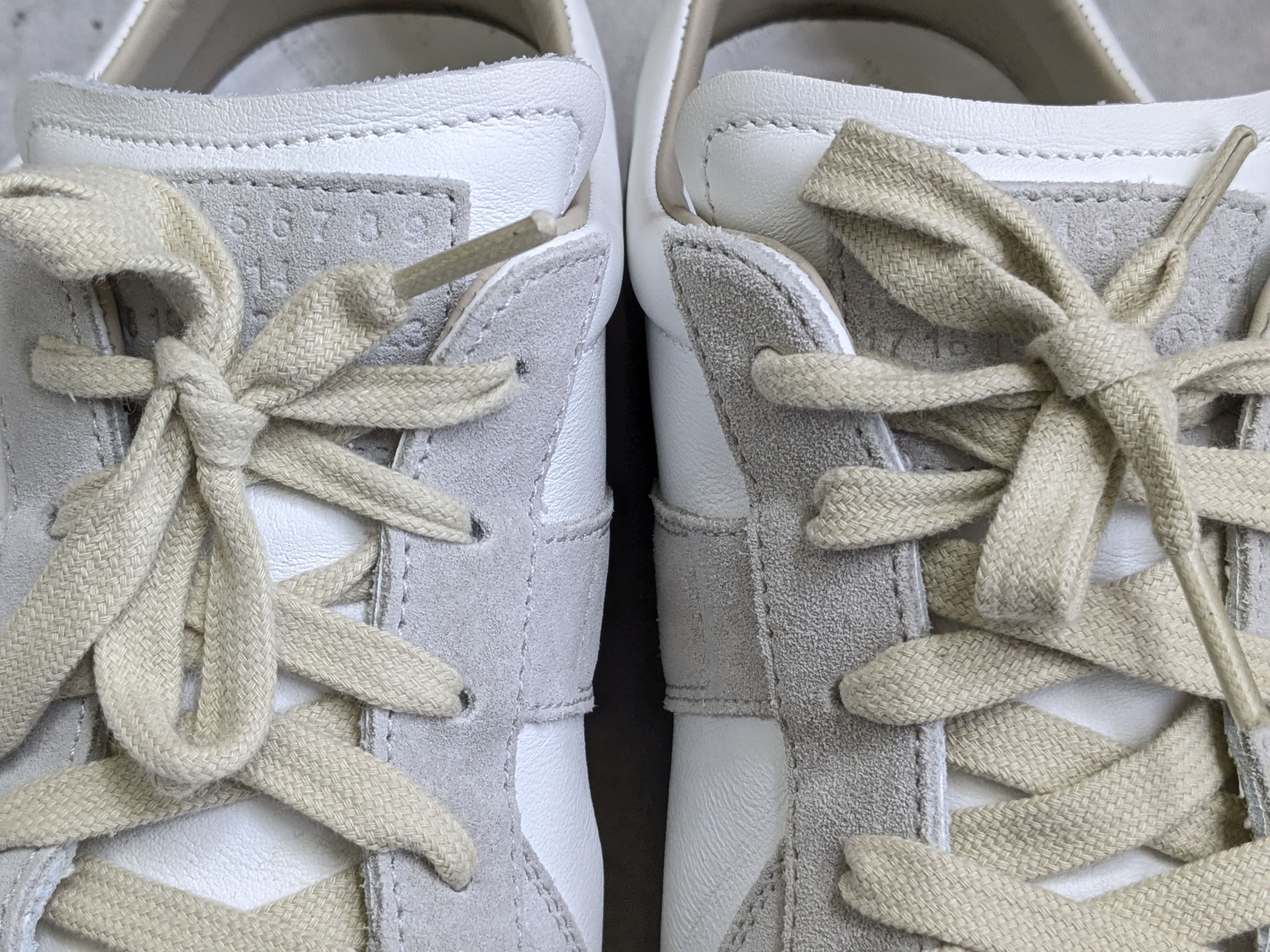 Maison Margiela Maison Margiela Replica GAT White Gray 11 44 Low Tops Size US 11 / EU 44 - 7 Thumbnail