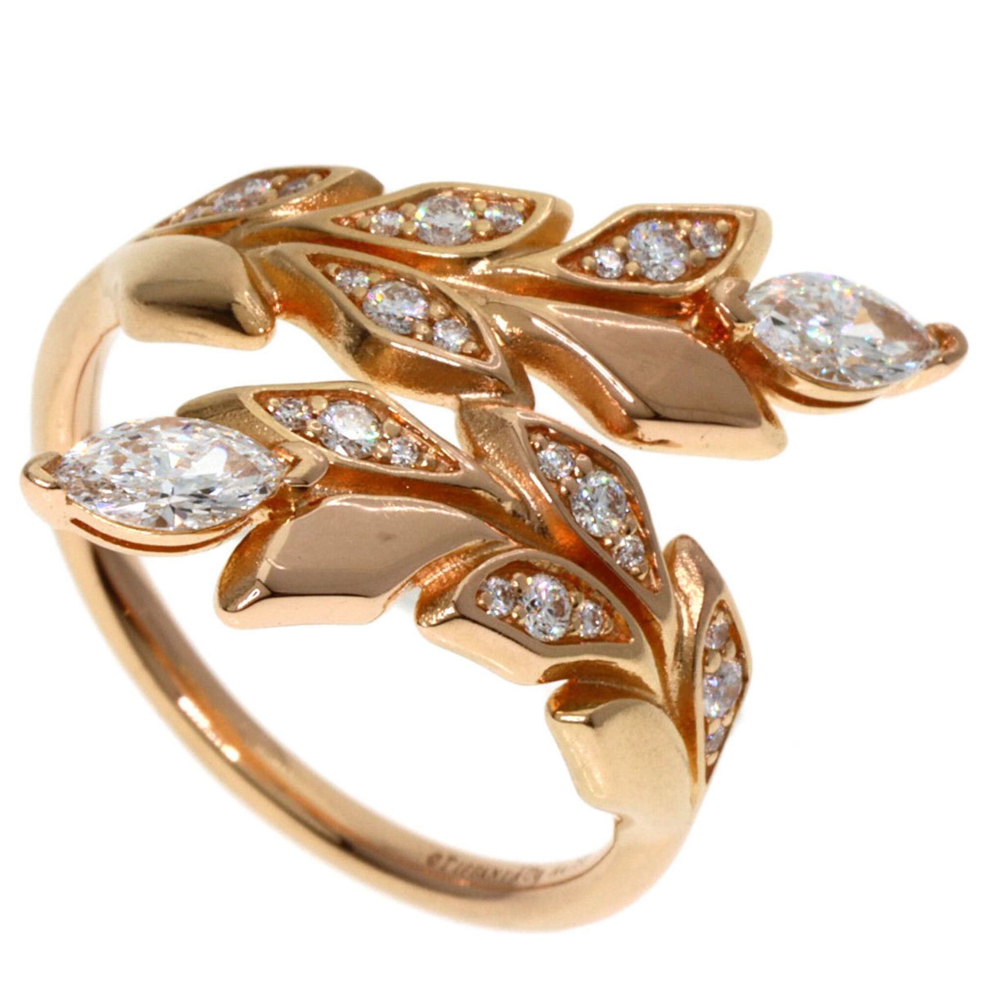 Tiffany & Co. Tiffany & Co. Victoria Vine Bypass Diamond Ring, 18K Pink Gold, Women's. Size ONE SIZE - 1 Thumbnail
