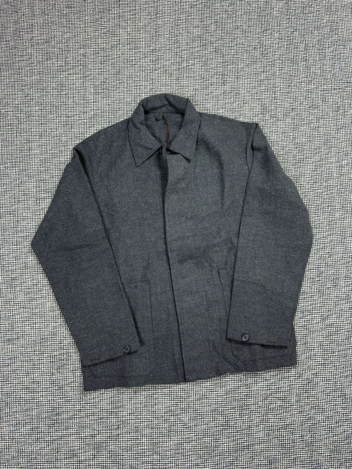 Le Laboureur vintage 60s wool heavy duty French chore coat worker Size US L / EU 52-54 / 3 - 1 Thumbnail