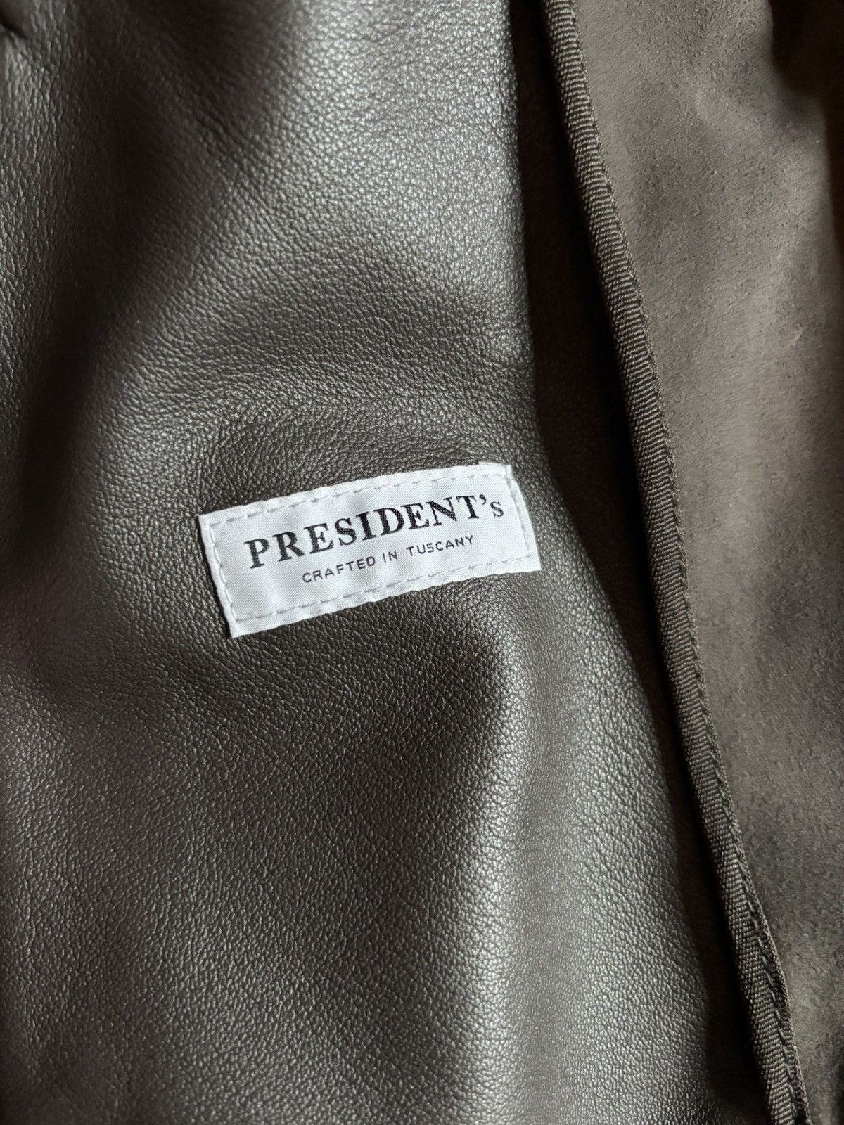 President's PRESIDENT'S Nappa Suede Bomber Jacket in Charcoal Size US L / EU 52-54 / 3 - 4 Thumbnail