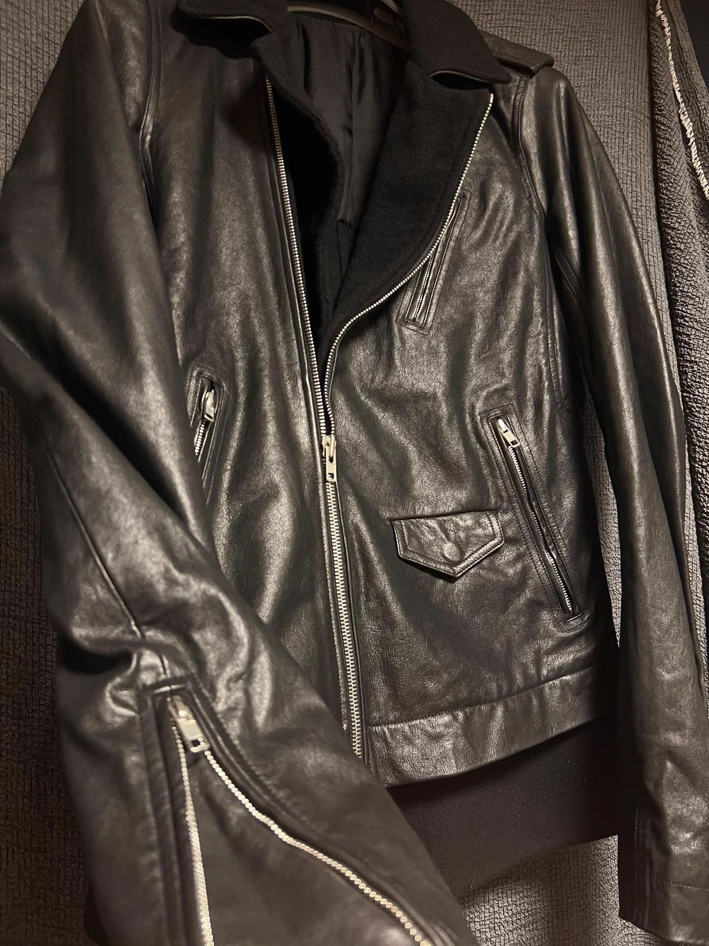 Rick Owens Rick Owens 14FW Mainline Shearling Biker Jacket 50 Size US M / EU 48-50 / 2 - 3 Thumbnail