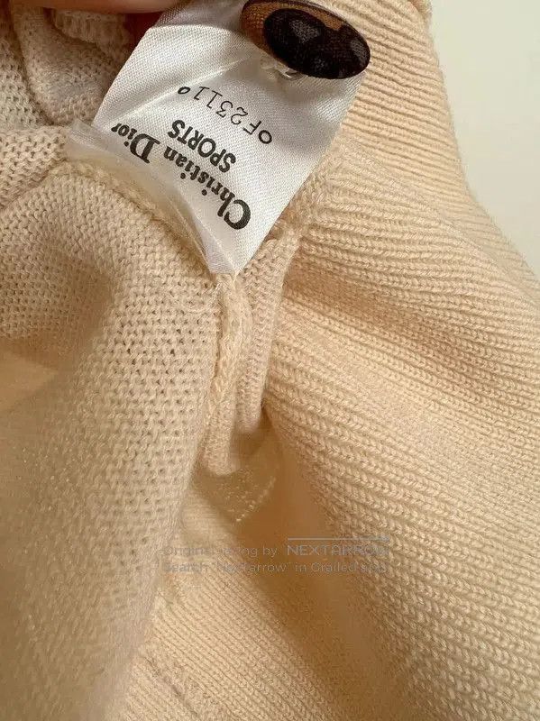 Dior Dior Cream Cardigan for Women . Size M / US 6-8 / IT 42-44 - 7 Thumbnail