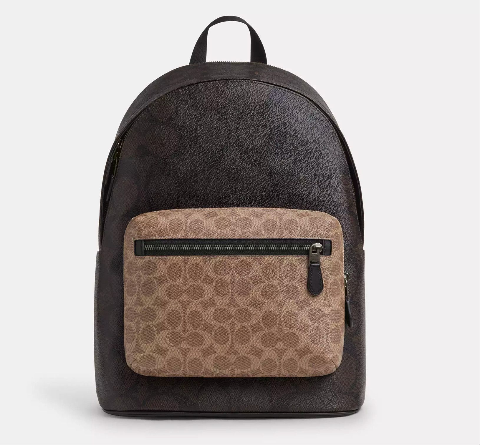 Coach West Backpack In Blocked Signature Canvas CAB59 Size ONE SIZE - 4 Thumbnail