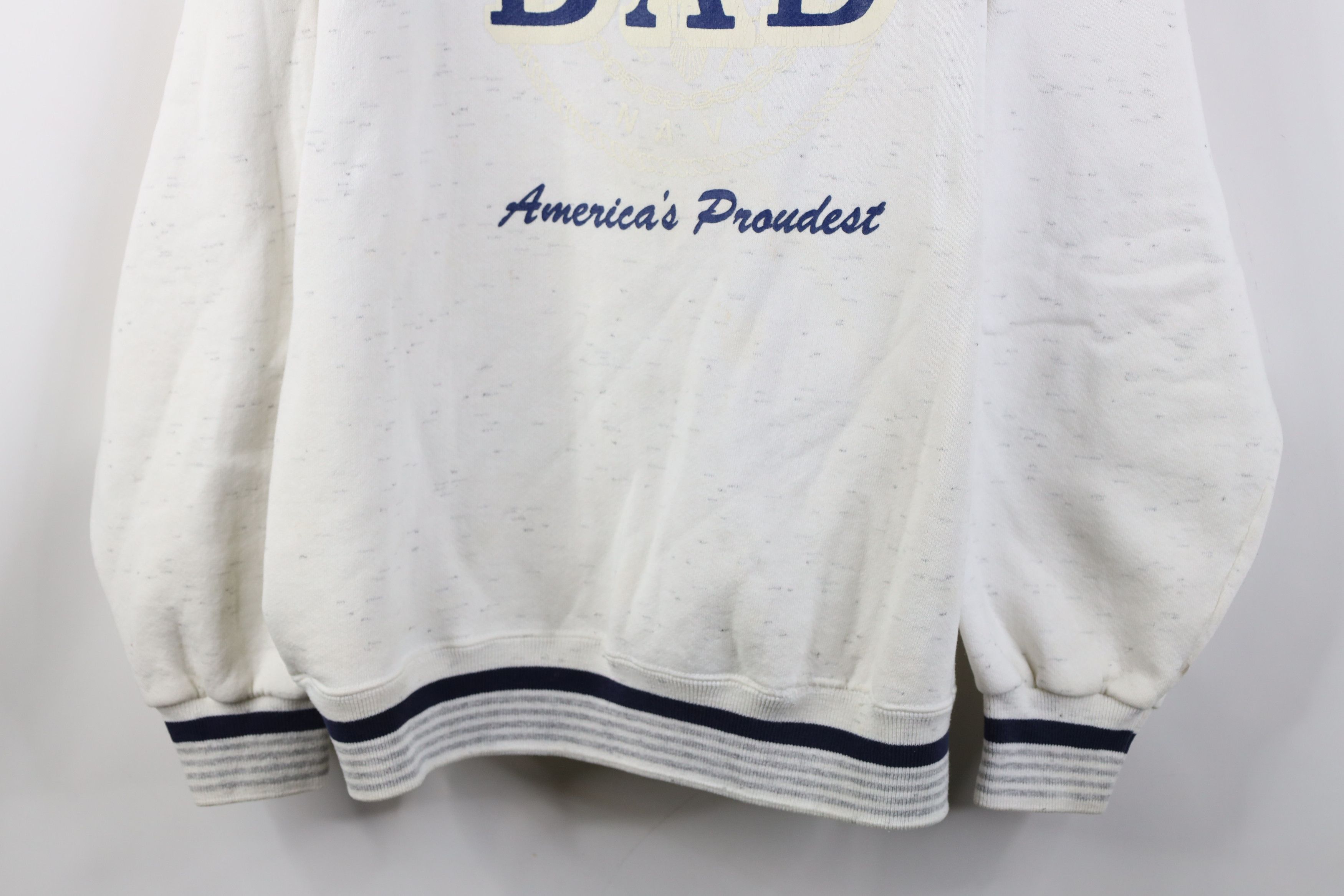 Vintage Vintage 90s United States Navy Dad Crewneck Sweatshirt USA Size US L / EU 52-54 / 3 - 3 Thumbnail