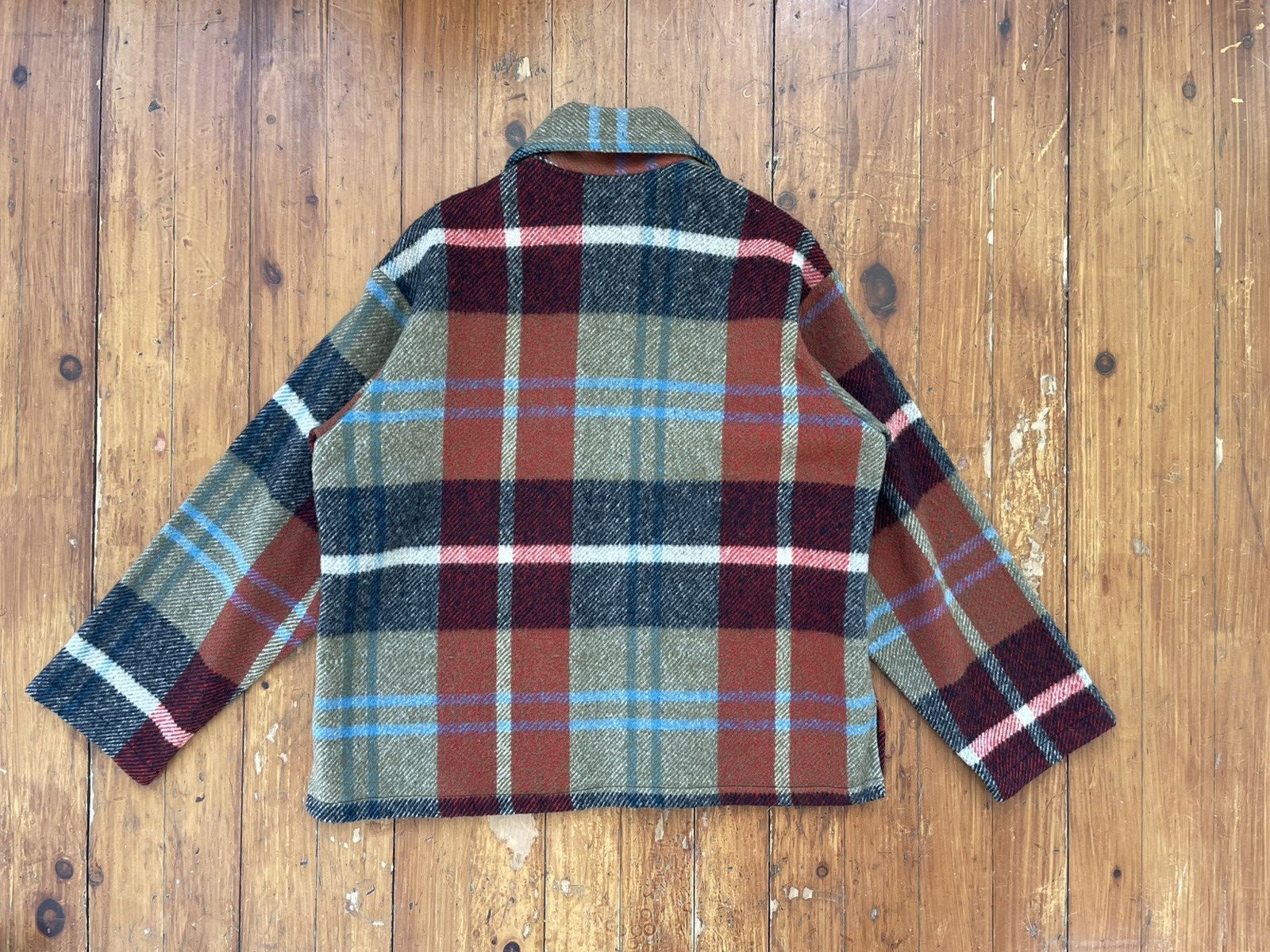 Vintage Plaid Quarter Zip Wool Jacket Size US M / EU 48-50 / 2 - 3 Thumbnail