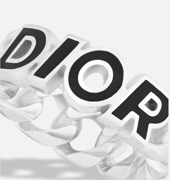 Dior o1w1db10625 Size : OS / Dior Ring in Silver/Black Size ONE SIZE - 4 Thumbnail