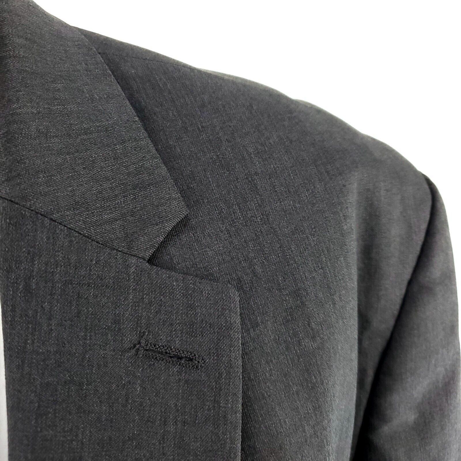 Savile Row Alexandre London Savile Row Wool 2 Button Suit Jacket 44R Gr Size 44R - 2 Thumbnail