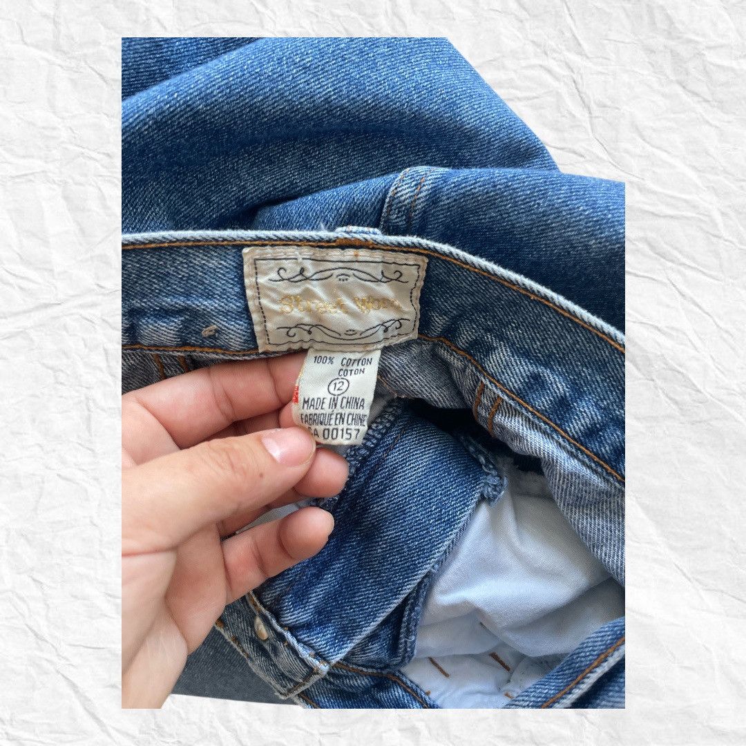 Vintage Street work vintage size 12 blue jeans Size 34" / US 12 / IT 48 - 3 Thumbnail