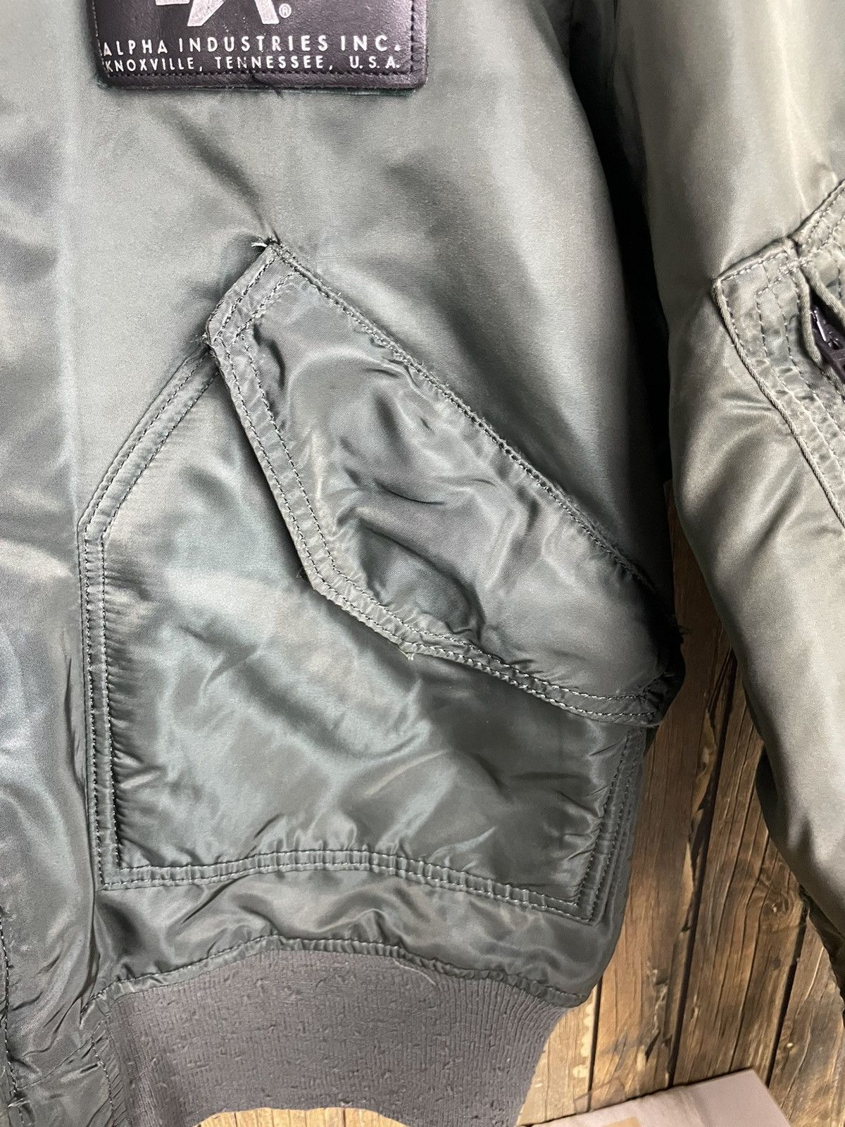 Alpha Industries × Vintage 🪖Vintage Alpha Industries Bomber Jacket Size US XL / EU 56 / 4 - 6 Thumbnail