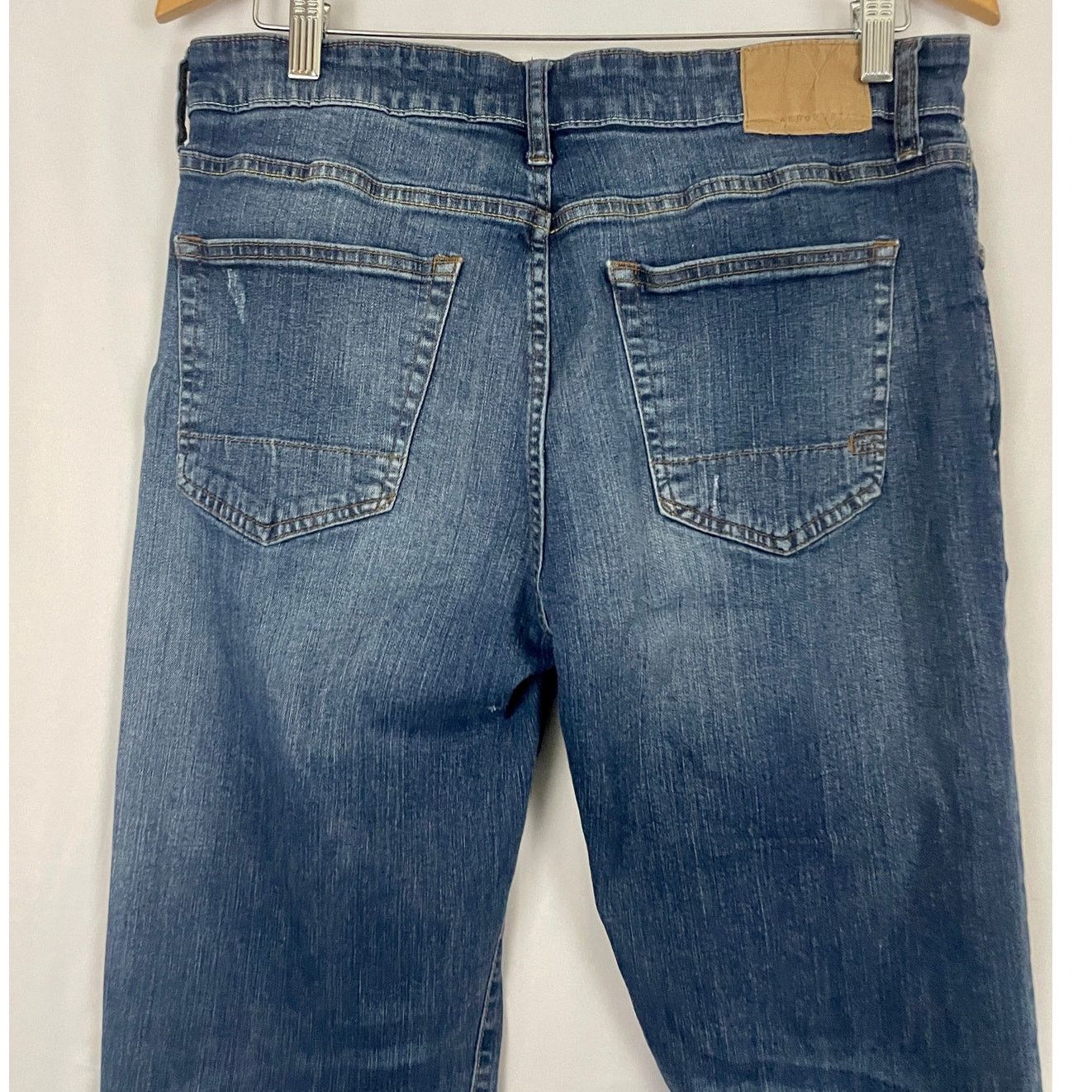 Aeropostale Aeropostale Blue Denim Straight Jeans 32X30 Men's Pants Size US 32 / EU 48 - 1 Thumbnail