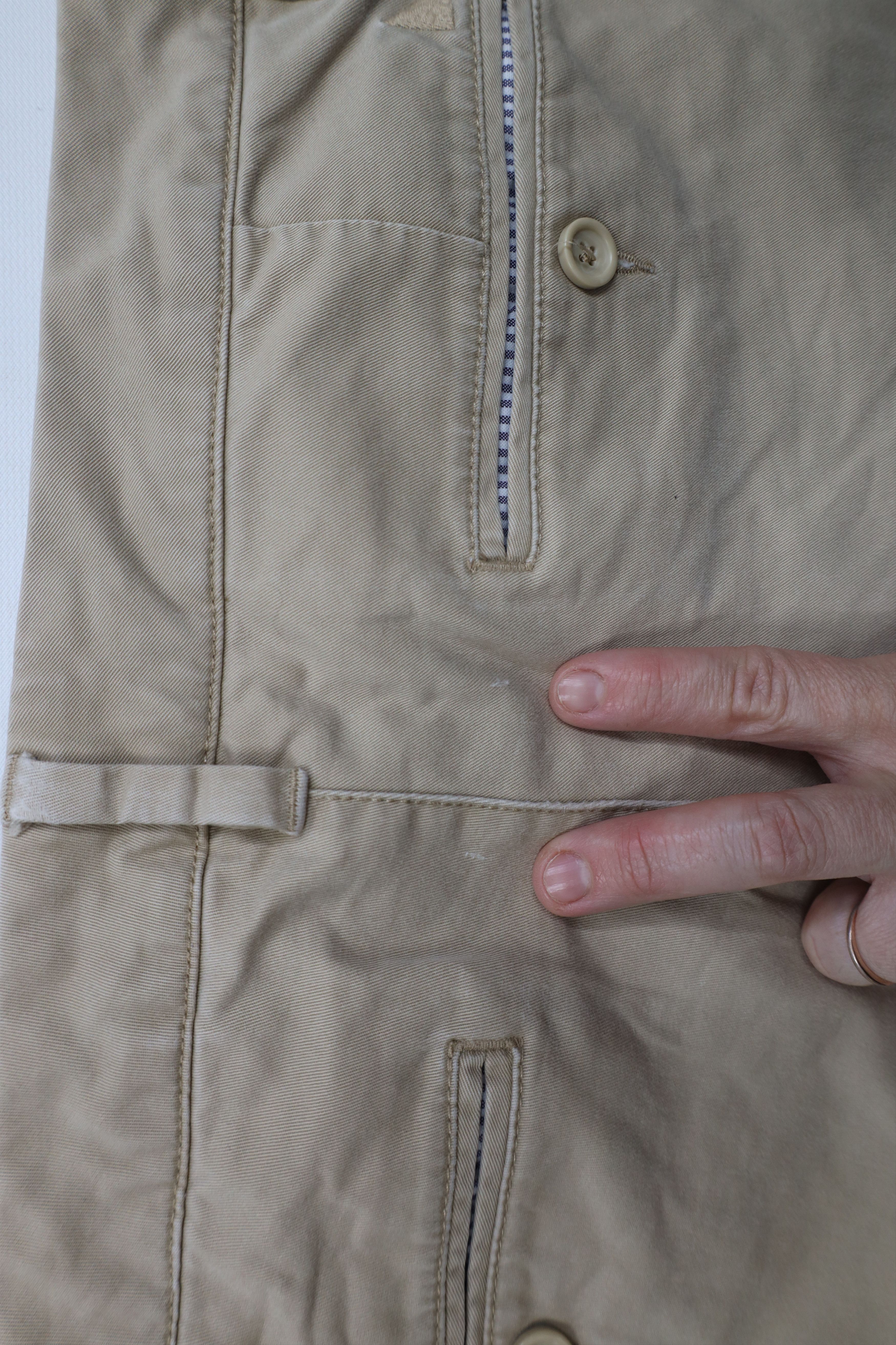 UNTUCKit × Vintage Untuckit Stretch Front Straight Leg Chino Pants Khaki Beige Size US 33 - 12 Thumbnail