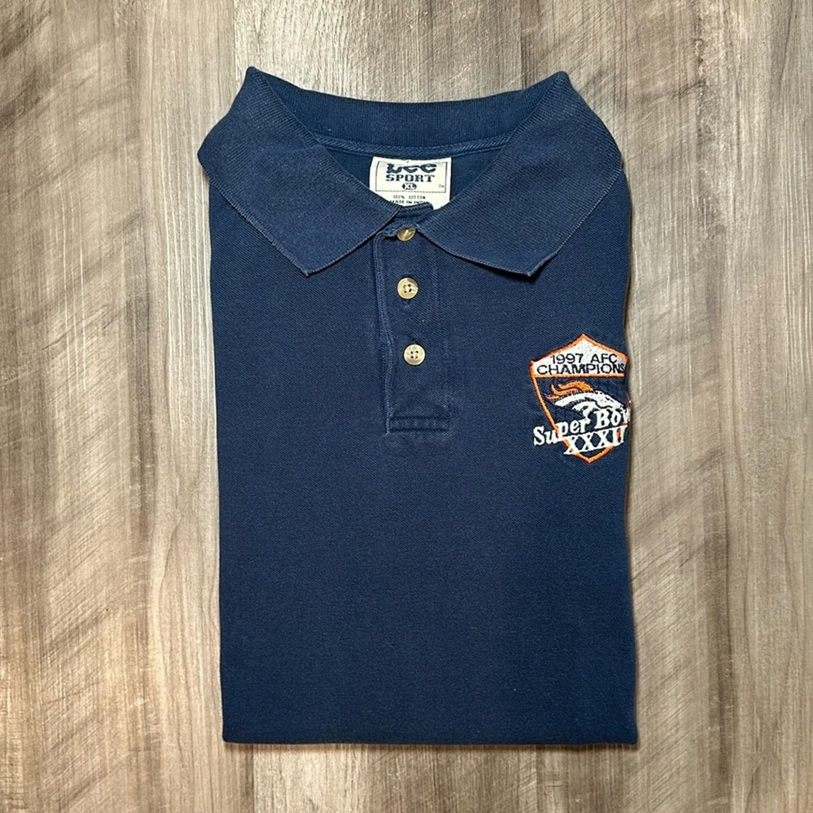 Lee Denver Broncos Vintage Lee Sport Polo - XL Size US XL / EU 56 / 4 - 1 Thumbnail