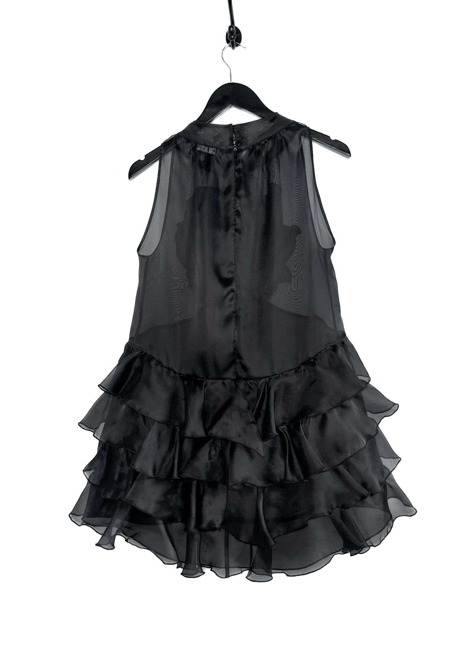 Other Anne Fontaine Black Silk Layered Sleeveless Aubrey Top Size L / US 10 / IT 46 - 3 Thumbnail