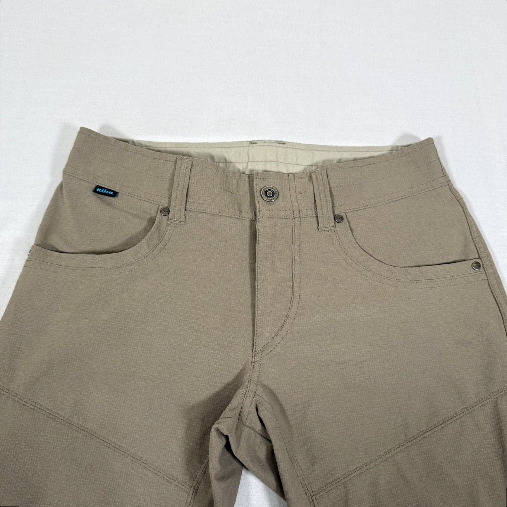 Vintage Kuhl Shorts Mens 30 Tan Cargo Silencr Hiking Trail Zip Pocket Outdoor Stretch Size US 30 / EU 46 - 2 Thumbnail