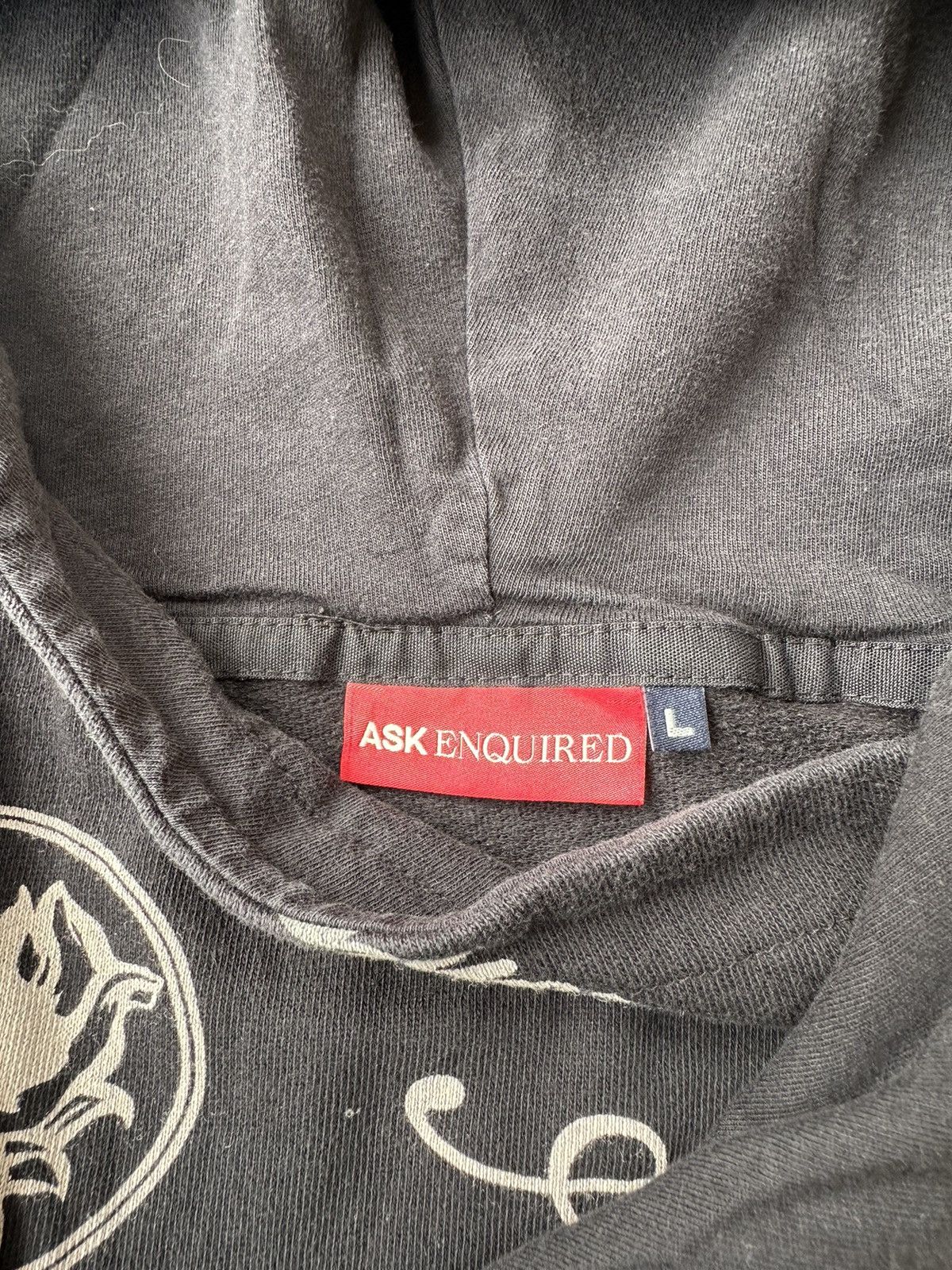 Hysteric Glamour × Le Grande Bleu (L.G.B.) × Yasuyuki Ishii ASK ENQUIRED POEM FADED BRITISH LONDON HOODIE LGB STYLE Size US L / EU 52-54 / 3 - 8 Thumbnail