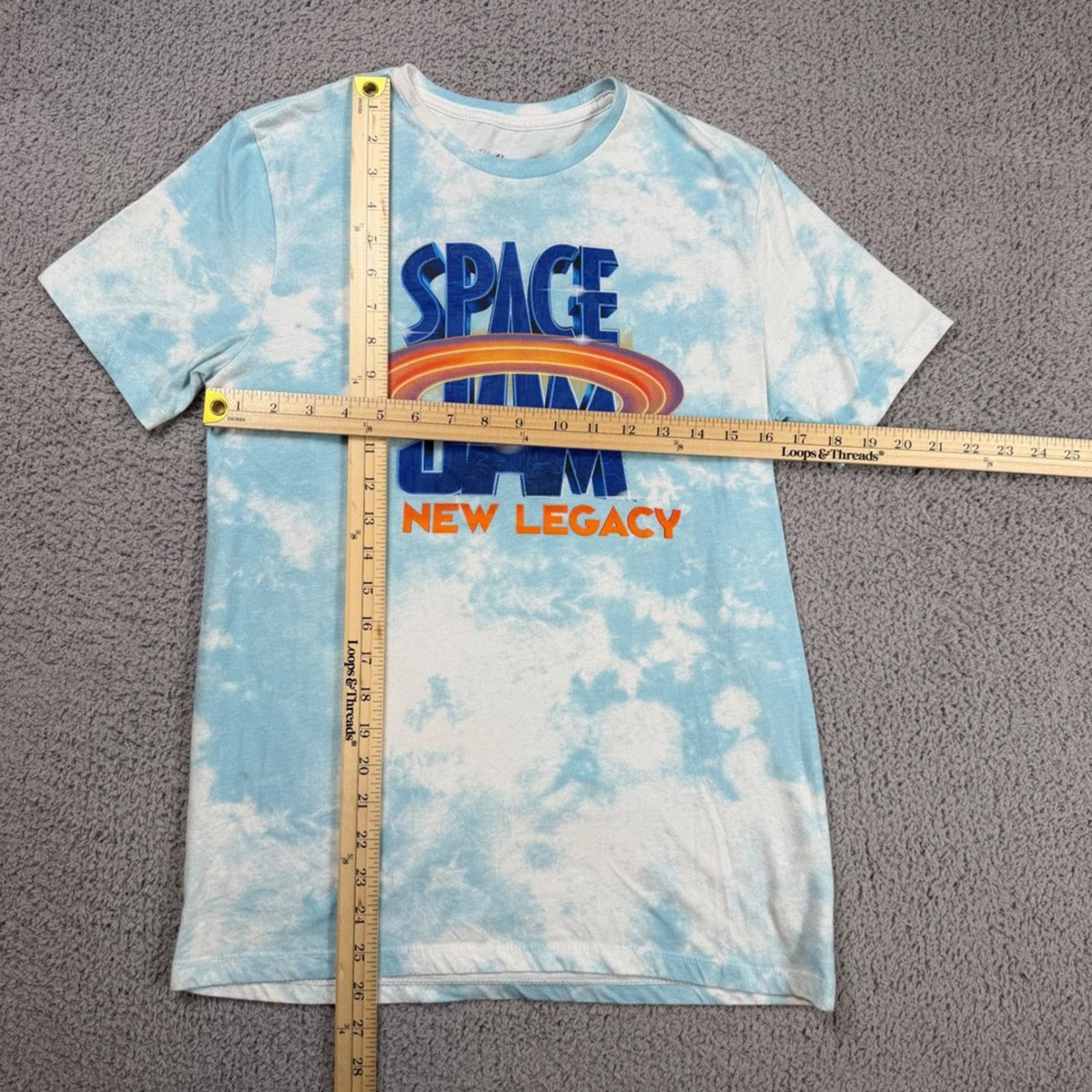Other Space Jam A New Legacy Tie Dye T-Shirt Blue White Mens S Size US S / EU 44-46 / 1 - 2 Thumbnail
