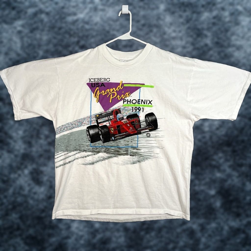 Elwood VINTAGE Iceberg Formula 1 Racing Grand Prix T Shirt Adult 2XL White Mens Size US XXL / EU 58 / 5 - 1 Thumbnail