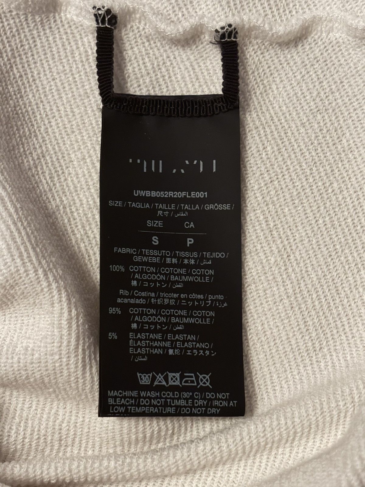Ben Taverniti Unravel Project White cotton distressed hoodie from UNRAVEL PROJECT Size US S / EU 44-46 / 1 - 4 Thumbnail