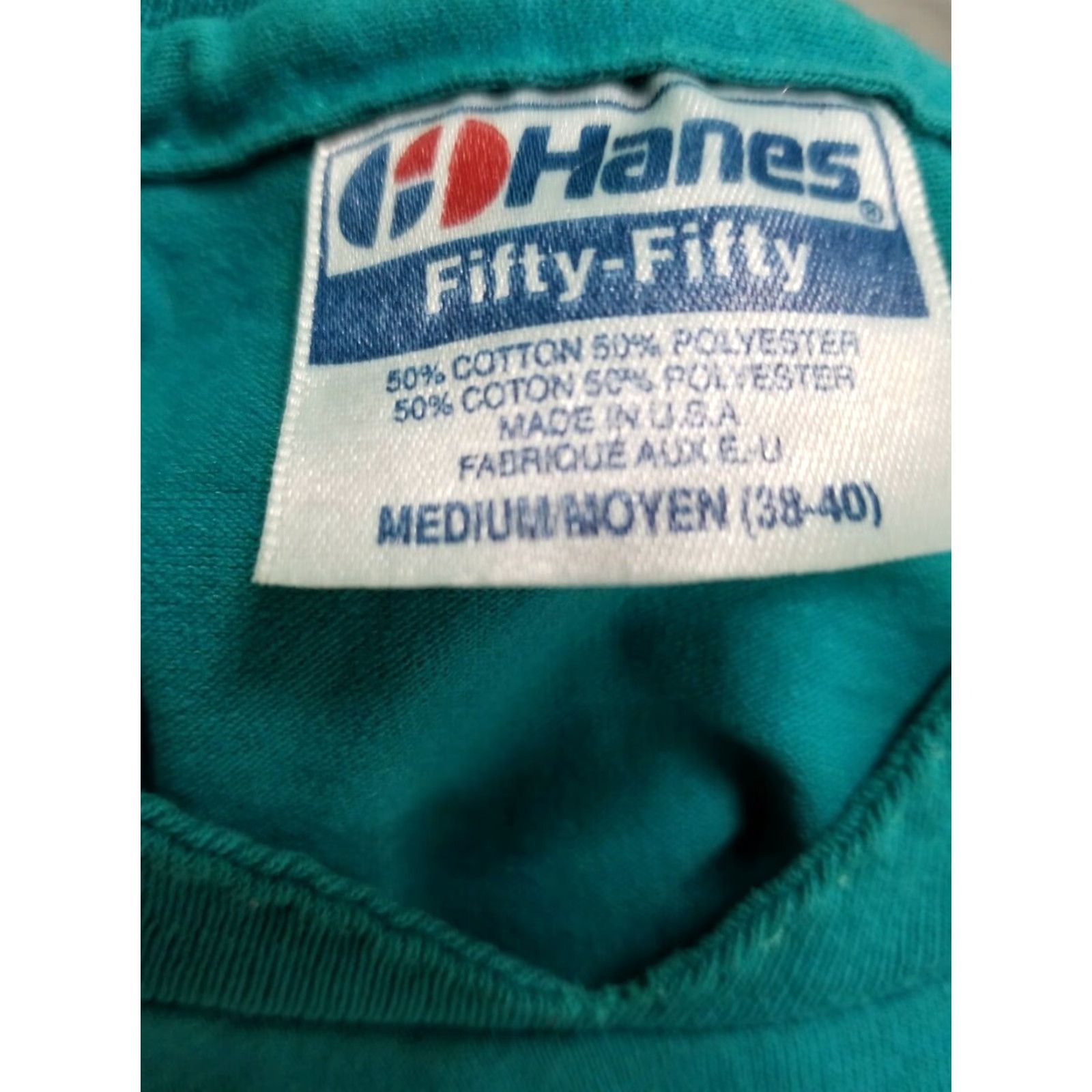 Hanes VINTAGE Hanes Graphic Tee Mens M Single Stitch Blue Newport RI T Shirt 80s Cotton Blend Size US M / EU 48-50 / 2 - 6 Thumbnail