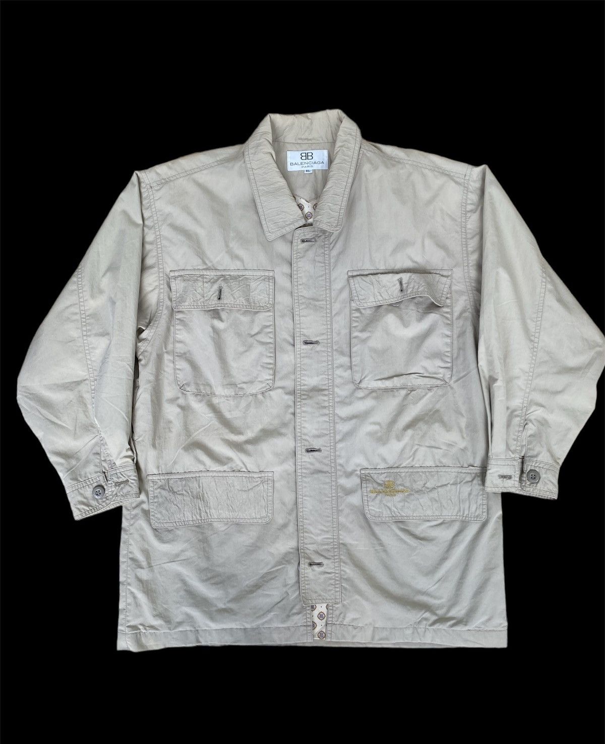 Balenciaga Vintage Balenciaga Coat Parka Jacket ifsixwasnine lgb style Size US L / EU 52-54 / 3 - 1 Thumbnail
