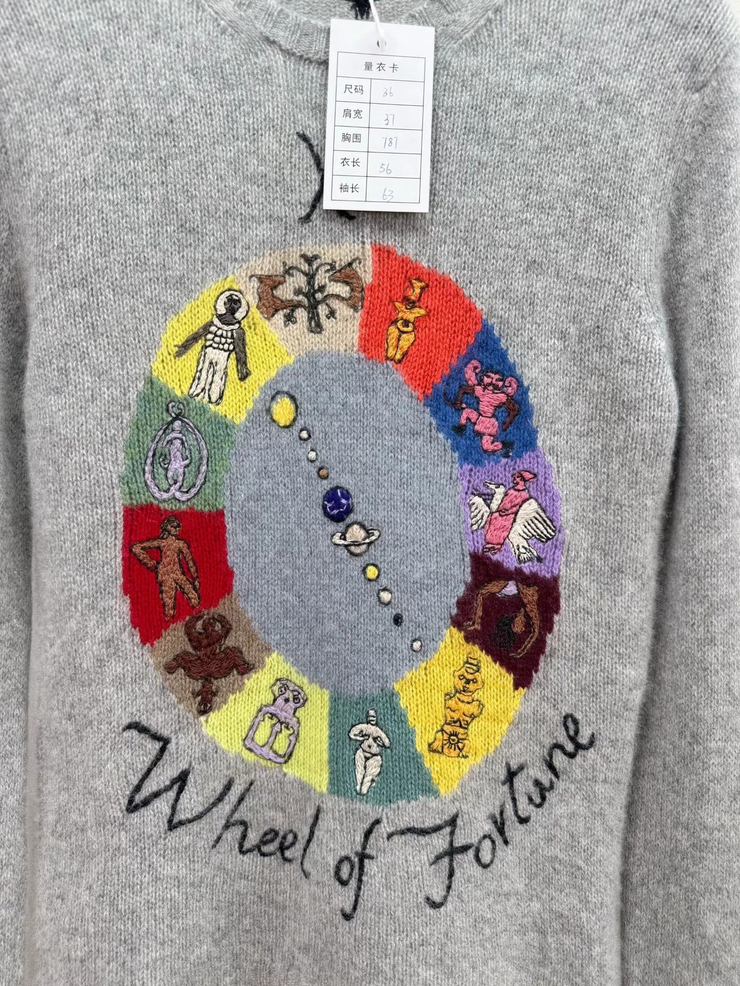 Dior Dior Authentic Cashmere Embroidered Sweater 36 Like New Size XS / US 0-2 / IT 36-38 - 2 Thumbnail