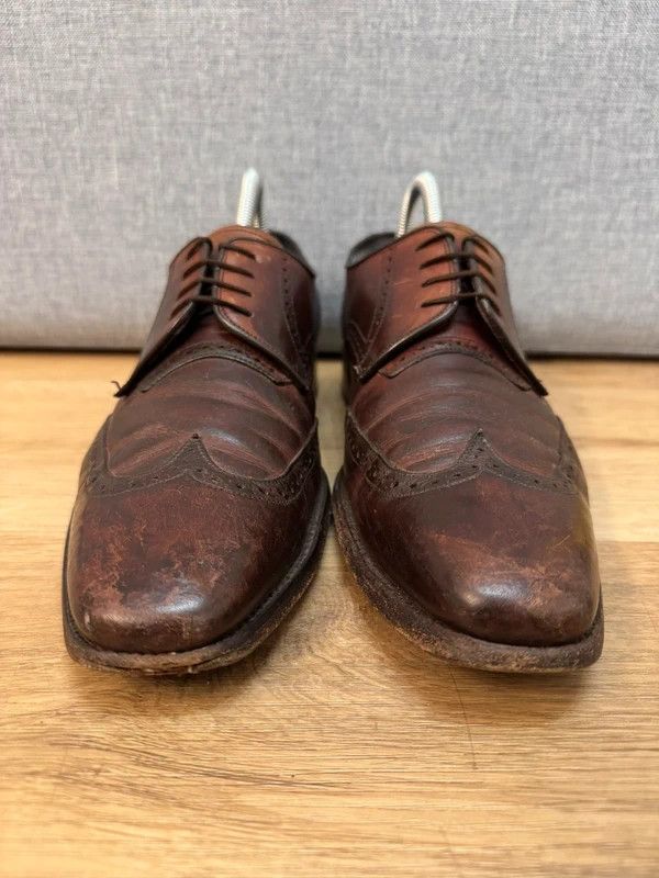 Barker Barker England Brown Leather Derby Brogue Lace Ups 7 41 Size US 8 / EU 41 - 5 Thumbnail