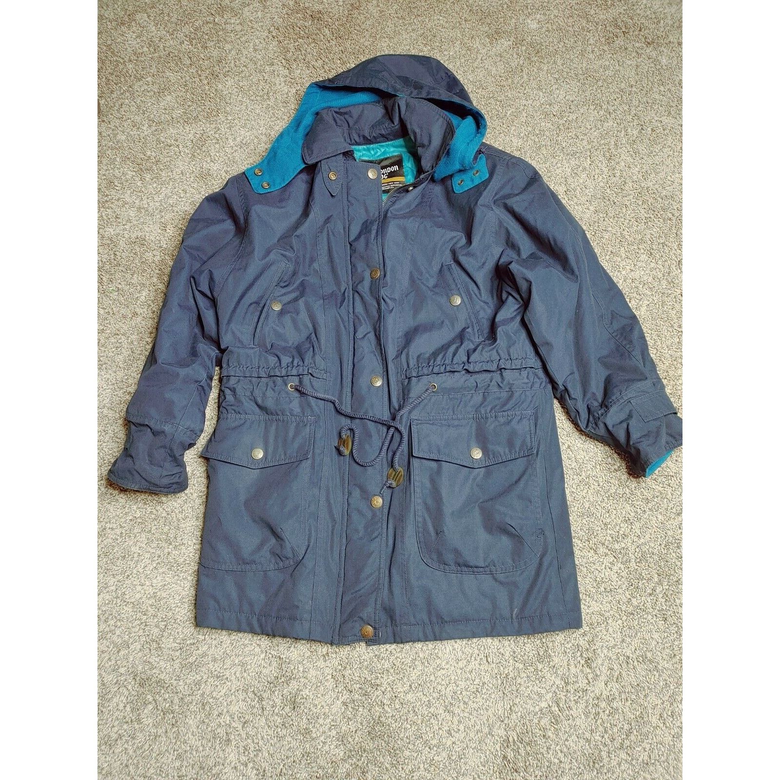 London Fog LONDON FOG canvas Jacket Trench Coat flannel lined, small Size S / US 4 / IT 40 - 1 Thumbnail