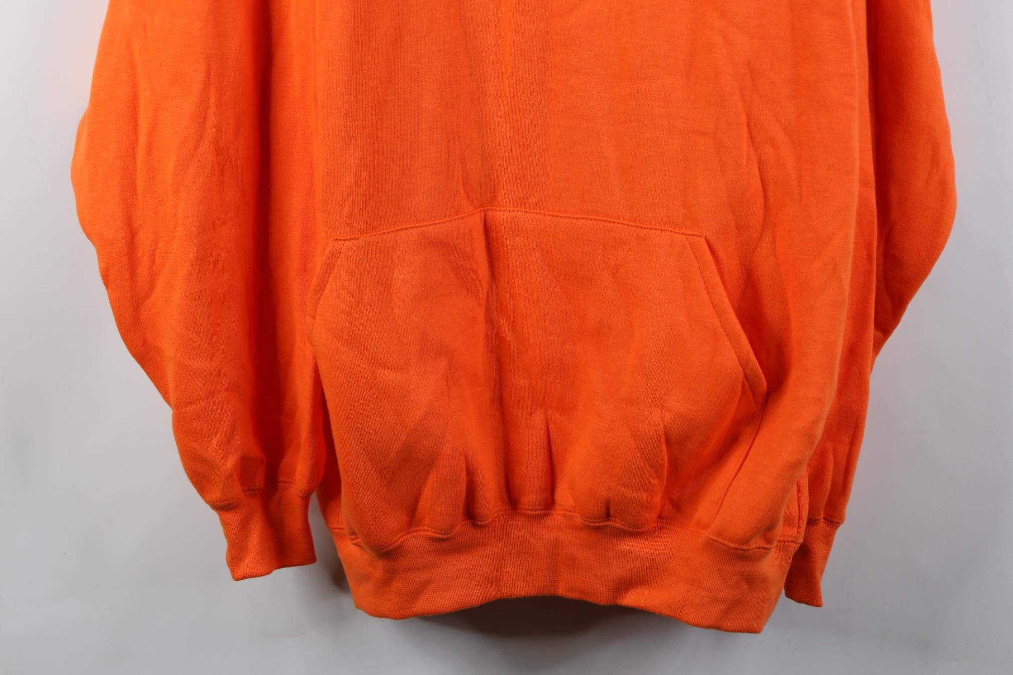 Vintage Vintage 90s Streetwear Heavyweight Hoodie Sweatshirt Orange Size US XL / EU 56 / 4 - 3 Thumbnail