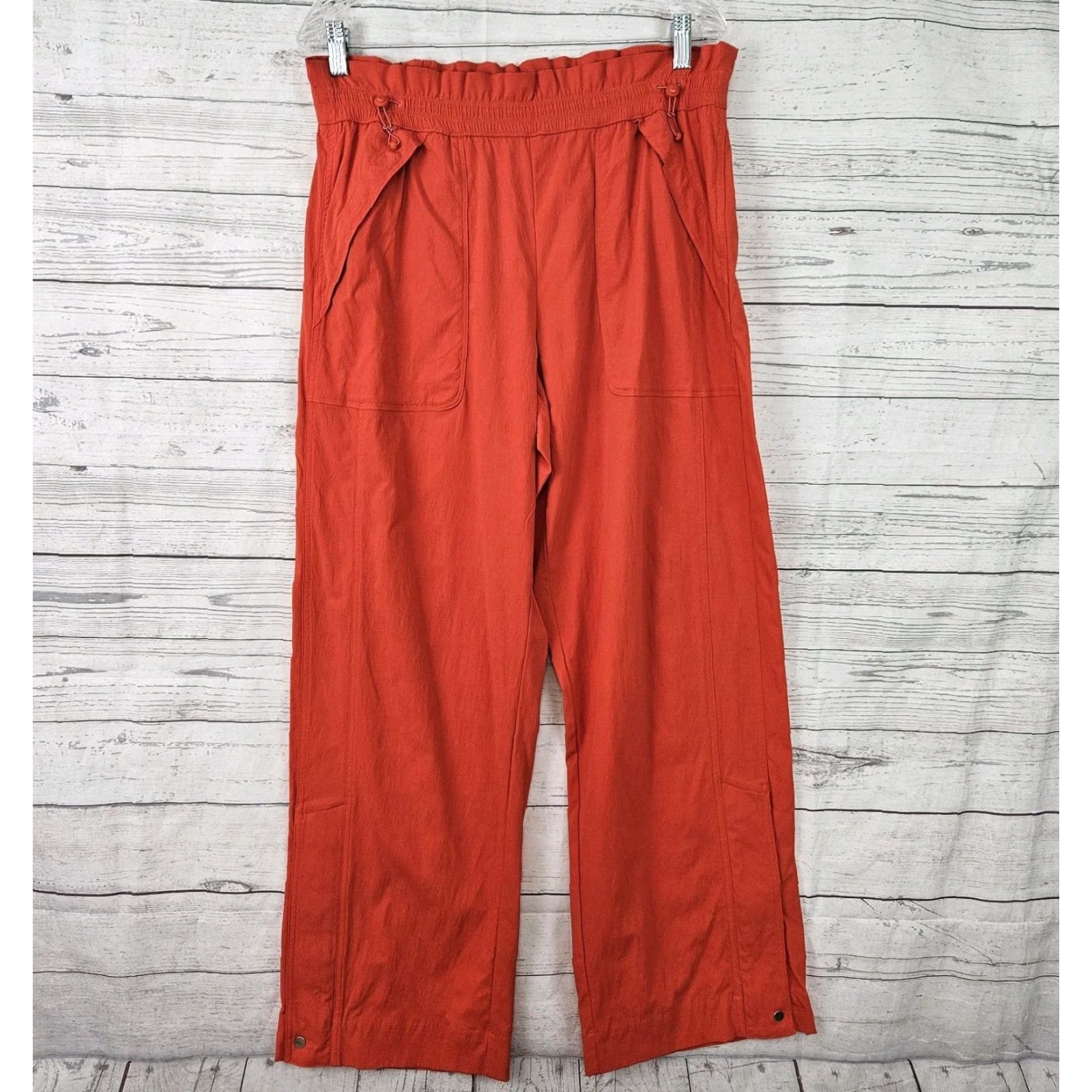Athleta Athleta Trekkie Parachute Pant Womens Sz 10 Vermillion Orange High Rise Track Pants Mens? Womens Size 32" / US 10 / IT 46 - 2 Thumbnail