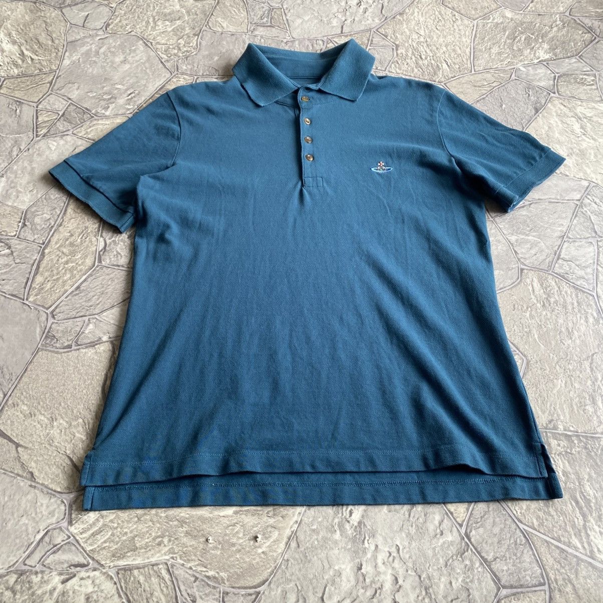 Vivienne Westwood Vivienne Westwood Polo T-Shirt Orb Logo Luxury Size US XL / EU 56 / 4 - 4 Thumbnail