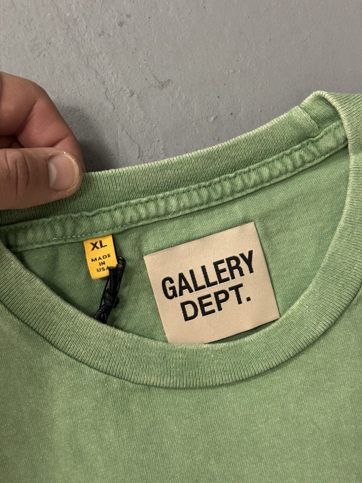 Gallery Dept. Gallery Dept Vintage Logo Jelly Green Tee Size US XL / EU 56 / 4 - 3 Thumbnail