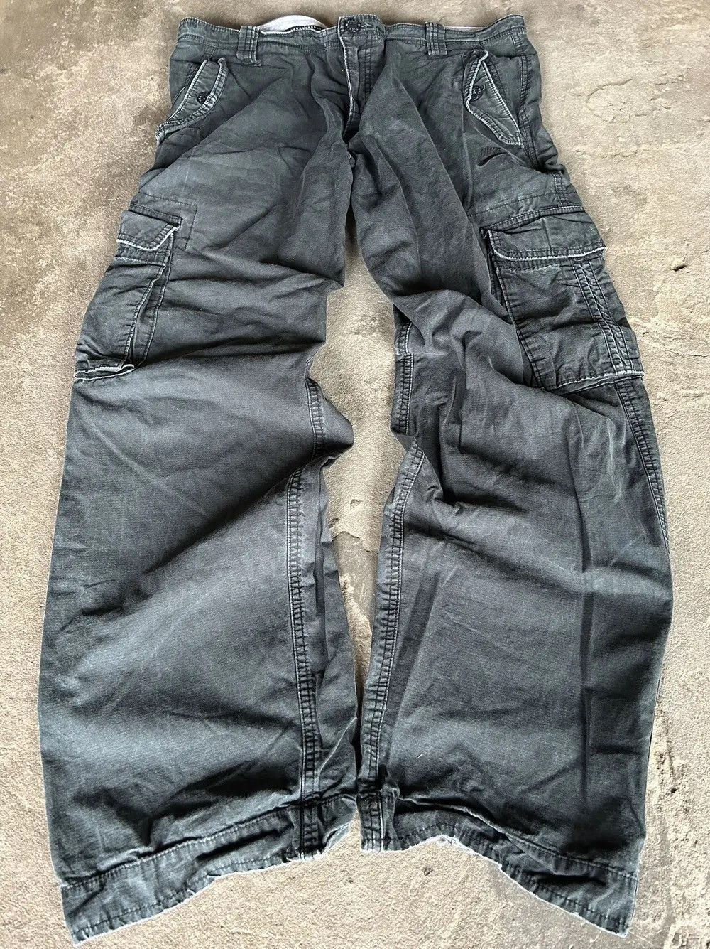 Junya Watanabe × Nike × Vintage NIKE 💥 JUNYA WATANABE BALENCIAGA STYLE WASHED JEANS Size US 34 / EU 50 - 1 Thumbnail