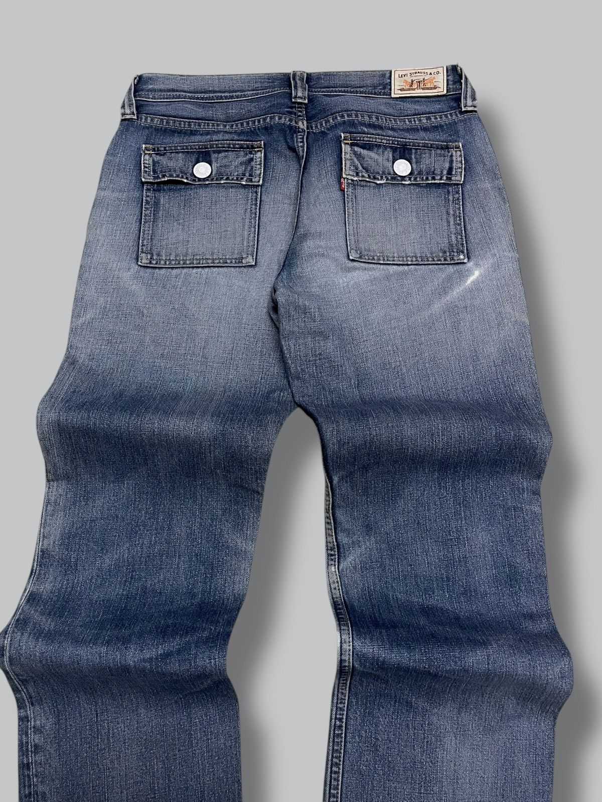 Levi's Vintage Clothing Vintage Designer Levis 302 Bush Pant Distressed Denim Size US 30 / EU 46 - 11 Thumbnail