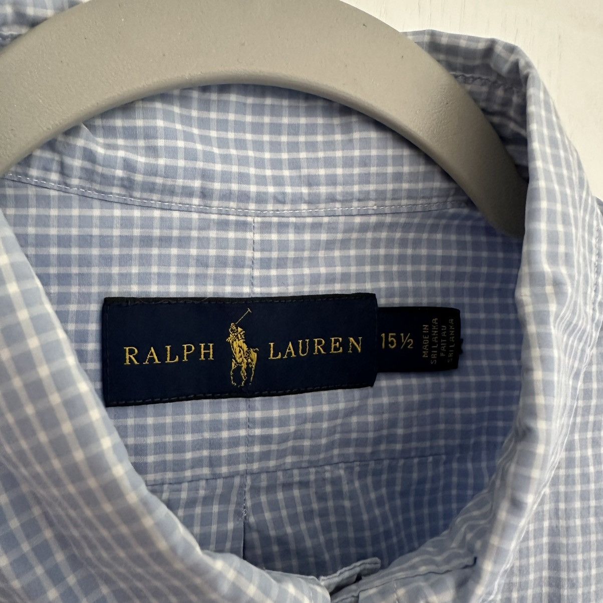 Polo Ralph Lauren Polo Ralph Lauren Blue Gingham Oxford Buttondown Shirt Size US M / EU 48-50 / 2 - 4 Thumbnail