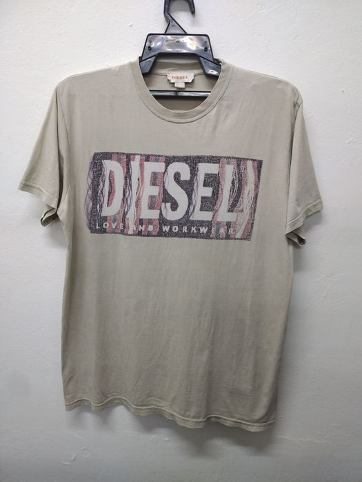 Diesel box hot sale logo t shirt