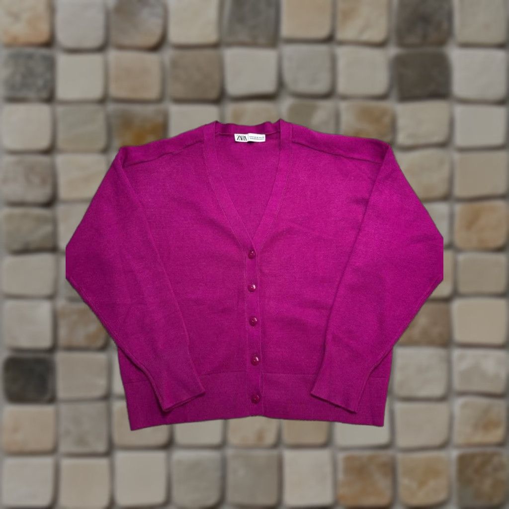 Theory Theory Cardigan Womens Small Wool Knit Wrap V-Neck Purple Size S / US 4 / IT 40 - 1 Thumbnail