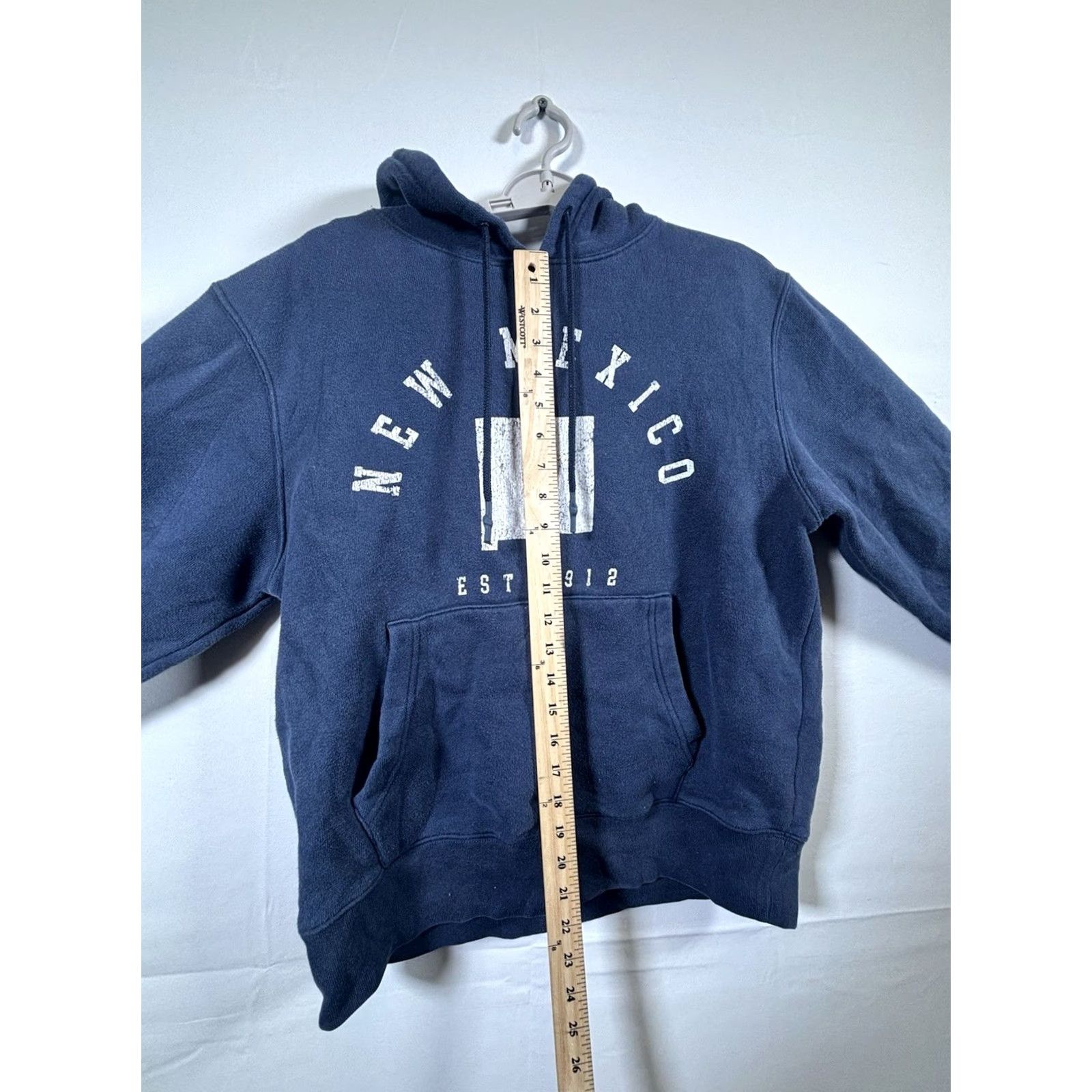 Vintage State of Mine NM "New Mexico NM" Men's Pullover Hoodie Size Medium Blue Hoodie Pullover Hooded Graphic Print Size US M / EU 48-50 / 2 - 4 Thumbnail