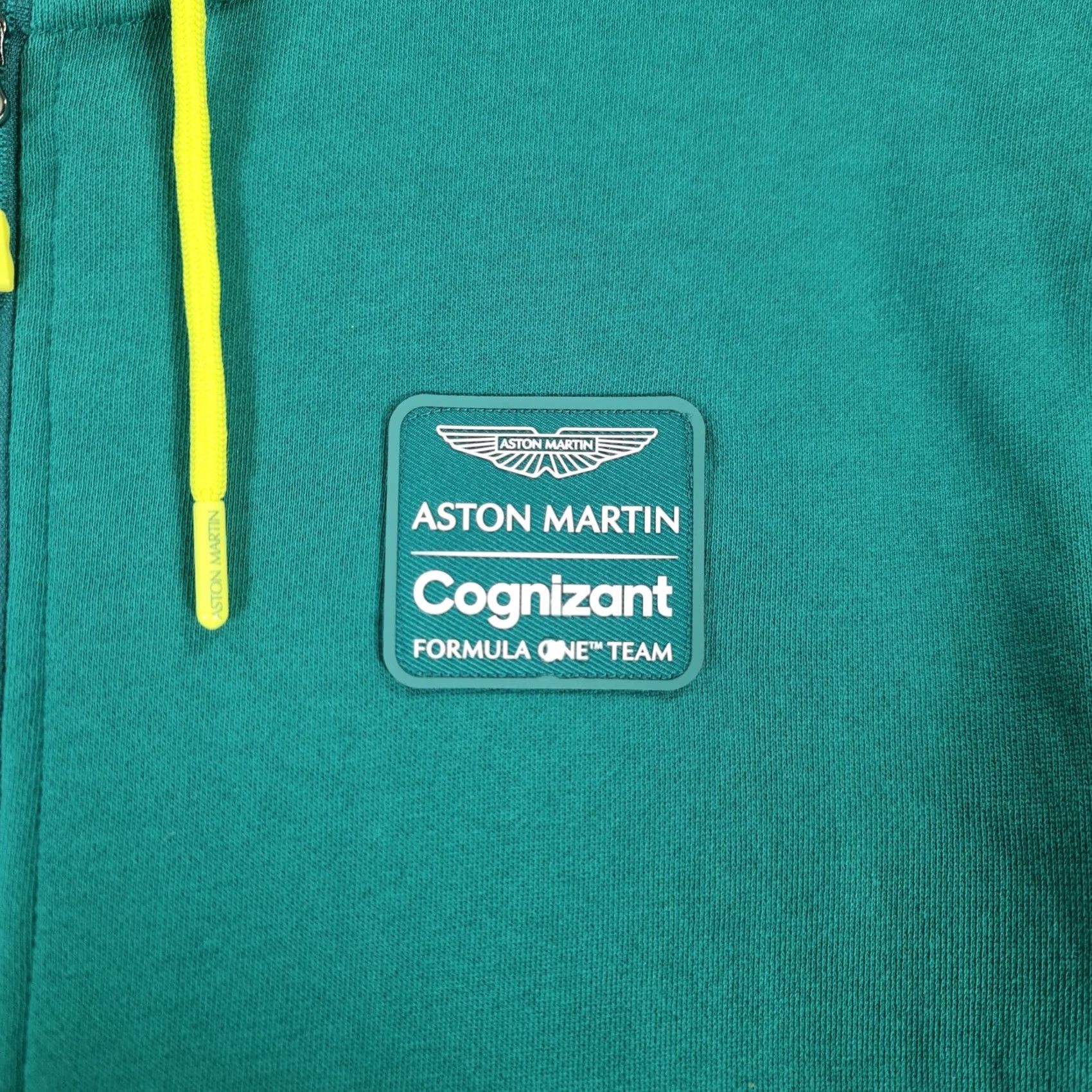 Vintage Aston Martin Mens Hoodie Green XS Logo Full Zip Hooded Pockets Sport Fleece Size US XS / EU 42 / 0 - 3 Thumbnail