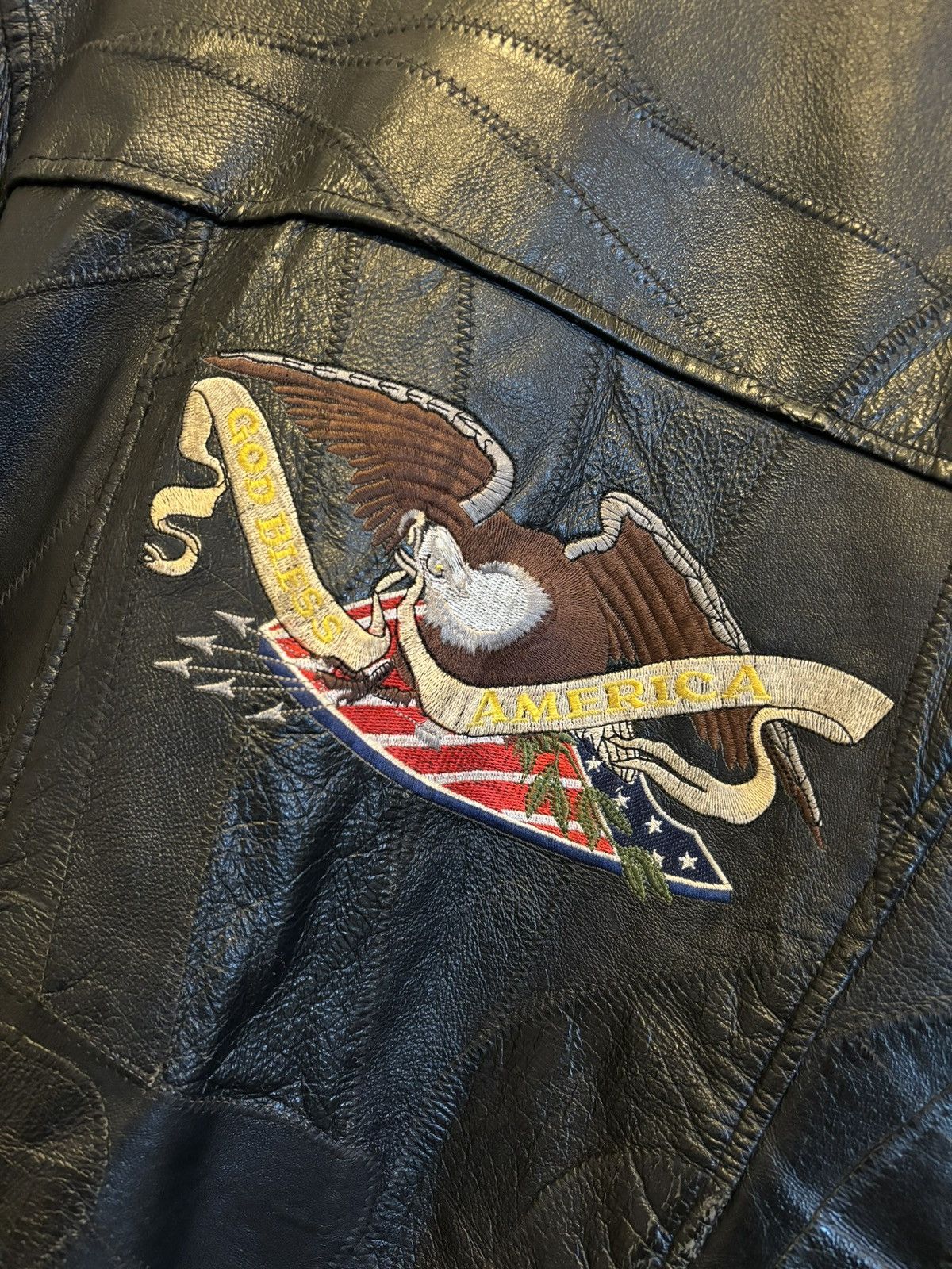 Other Vintage Leather Jacket Size US L / EU 52-54 / 3 - 6 Thumbnail