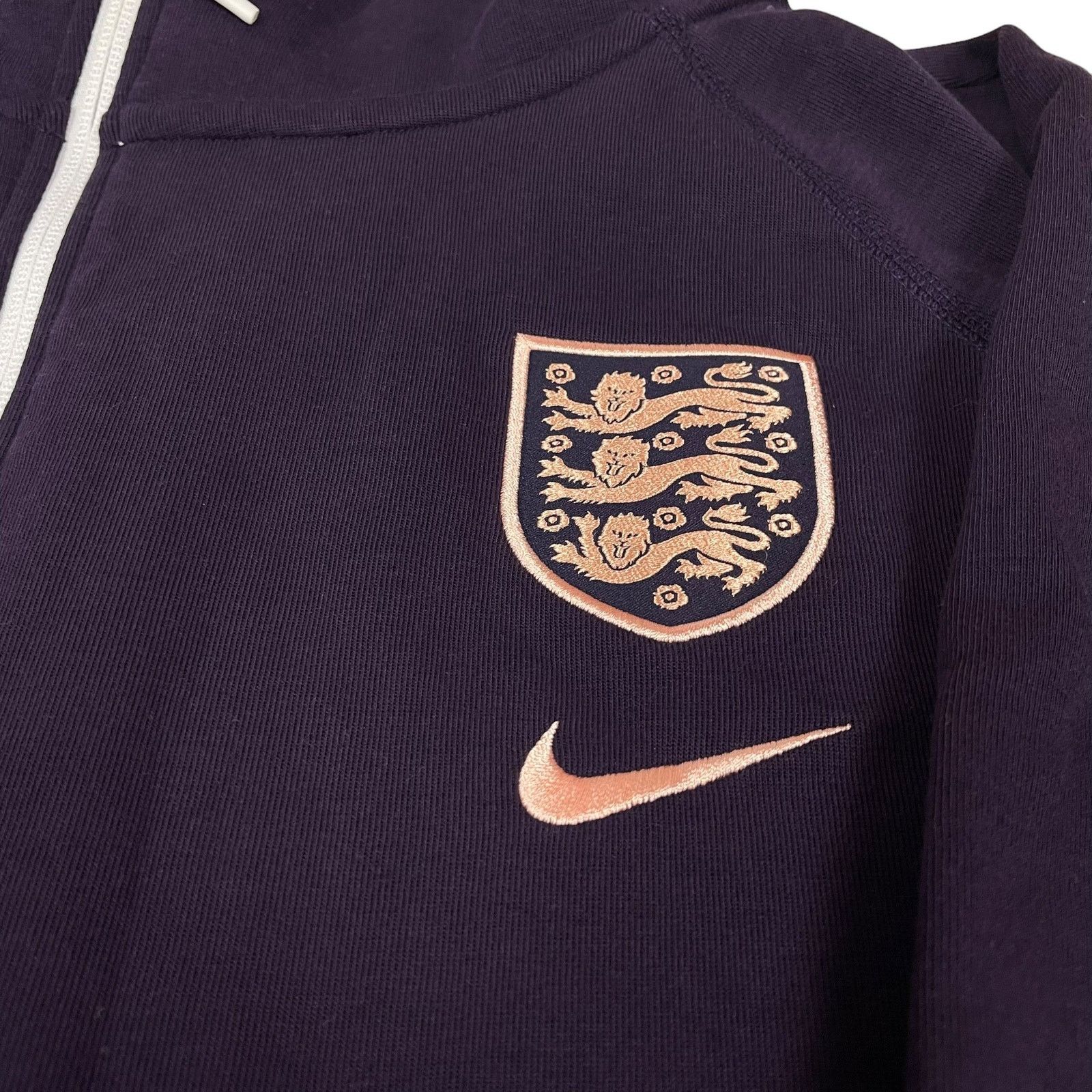 Nike Nike Women's Purple England National Football Hoodie Large Size L / US 10 / IT 46 - 2 Thumbnail