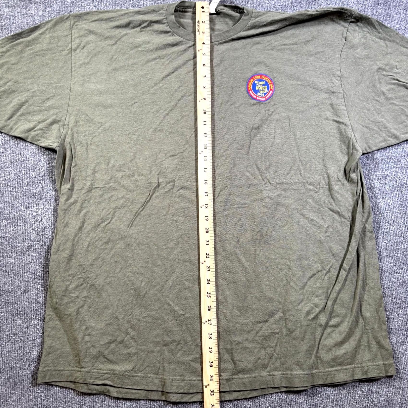 Tultex Tultex 202 T-Shirt Men's 3XL Green Navajo Code Talkers Day Casual Outdoor Shirt Size US XXL / EU 58 / 5 - 3 Thumbnail