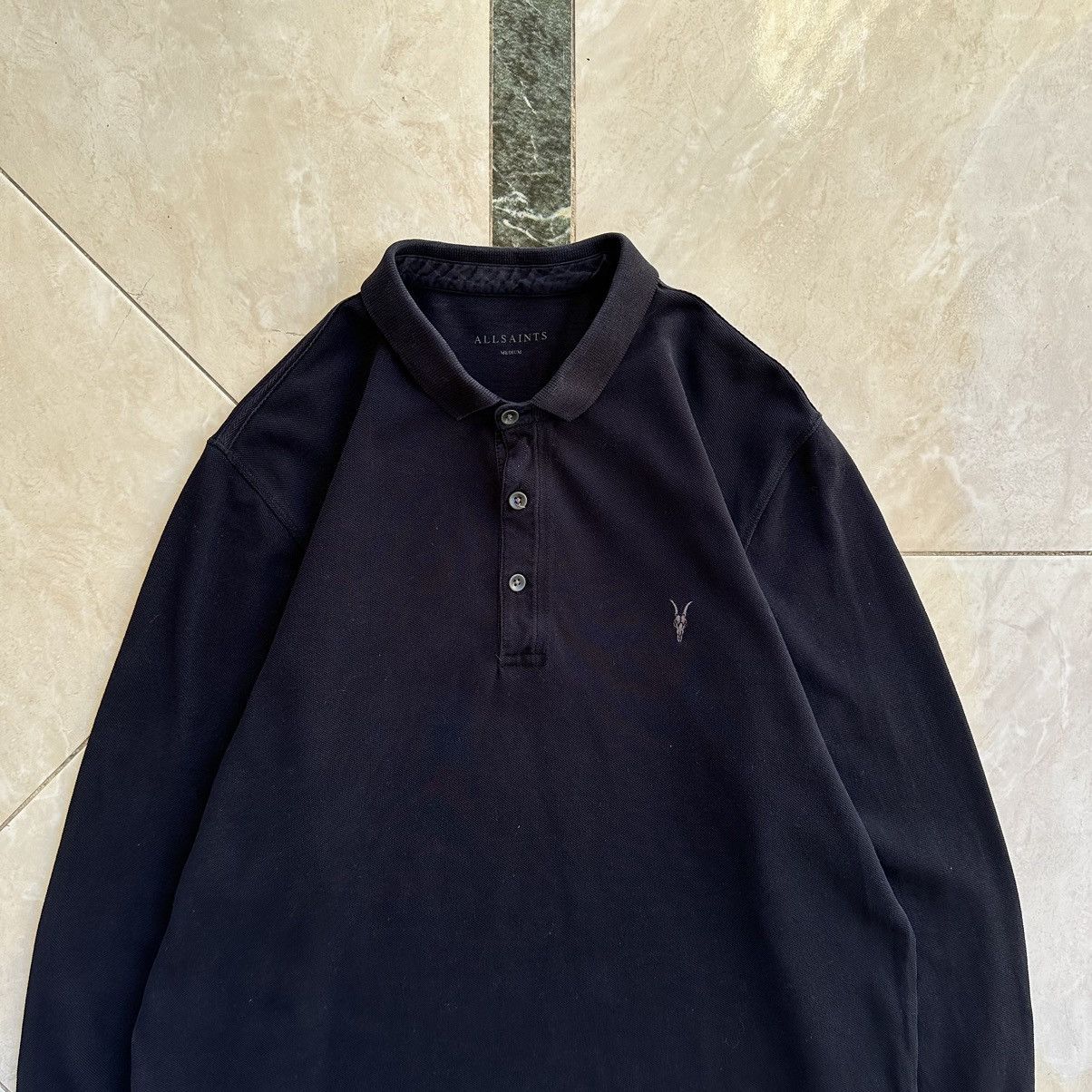 Allsaints All saints Navy Blue long sleeve Tshirt Size US M / EU 48-50 / 2 - 2 Thumbnail