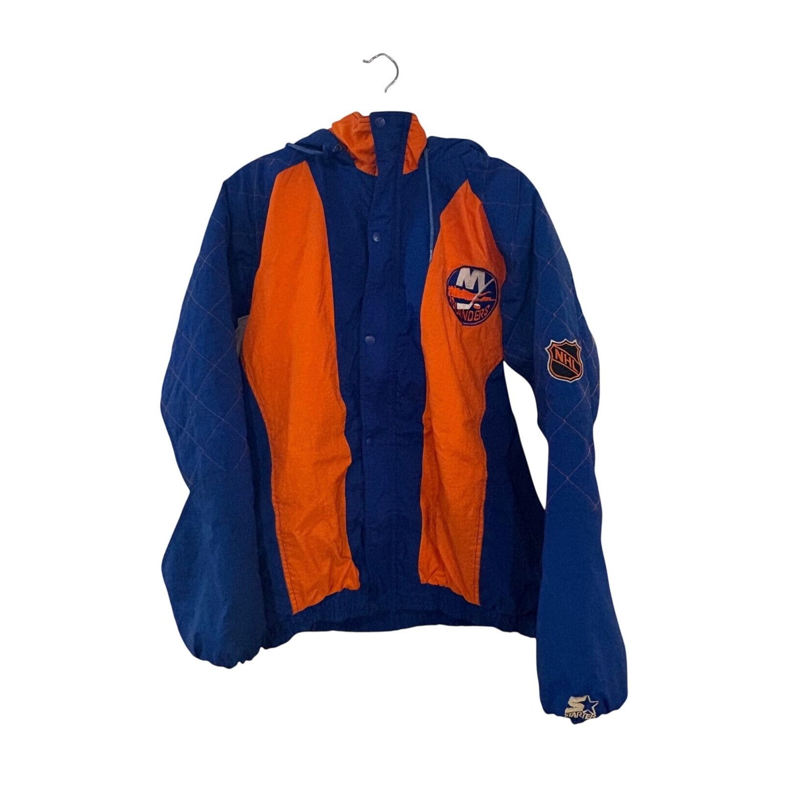 Starter Vintage 90s Starter New York Islanders NHL Full Zip Hooded P Size US XL / EU 56 / 4 - 1 Thumbnail