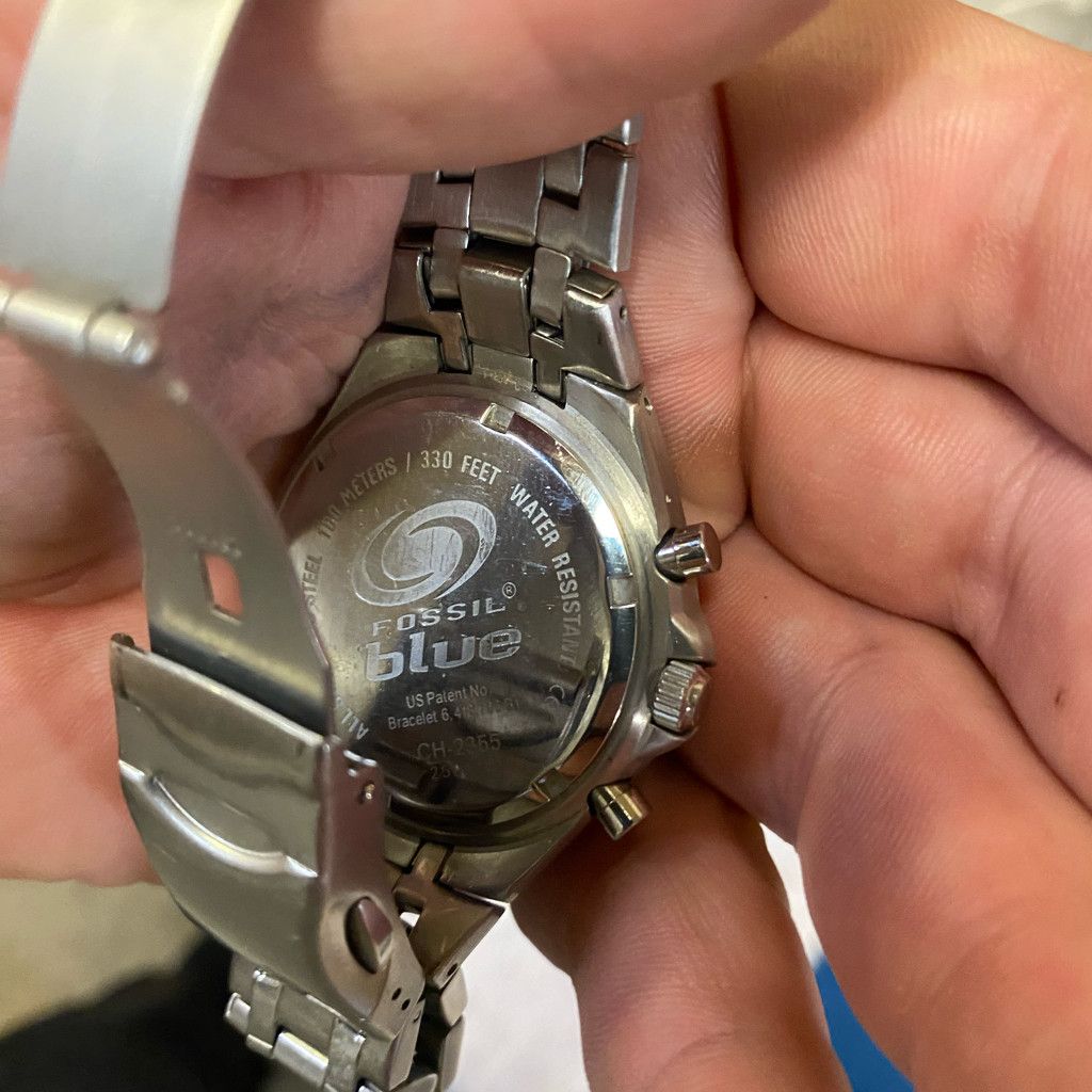 Fossil Fossil Chronograph Silvertone Watch! Size ONE SIZE - 3 Thumbnail
