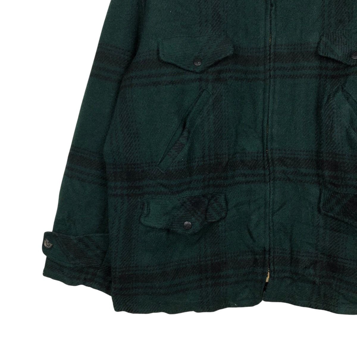 Edwin Vintage Wool Zipper Jacket Edwin Tokyo Fabric Tartan Design Size US L / EU 52-54 / 3 - 5 Thumbnail