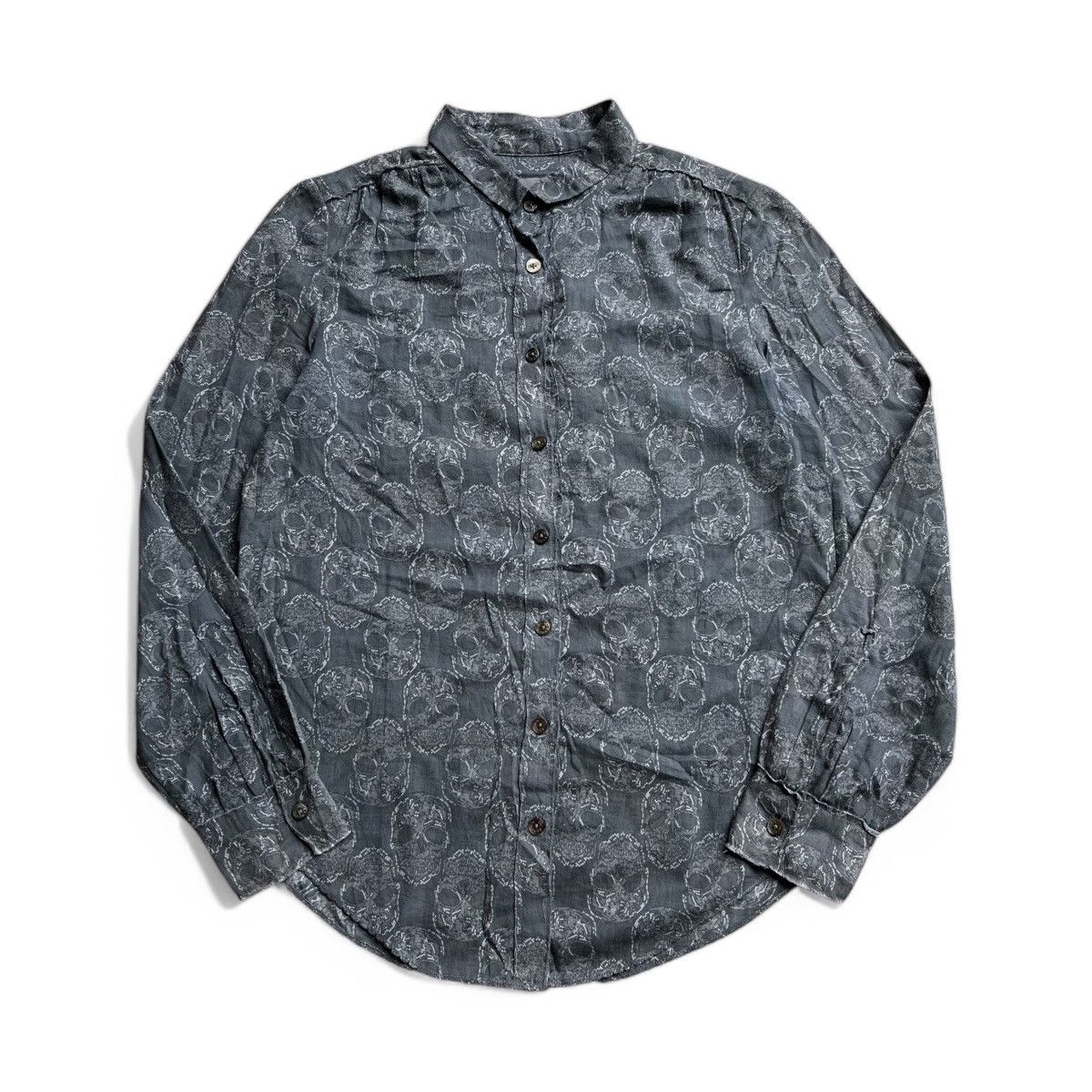 Zadig & Voltaire Zadig & Voltarie Teva Skull Button Up Shirt Size US S / EU 44-46 / 1 - 5 Thumbnail