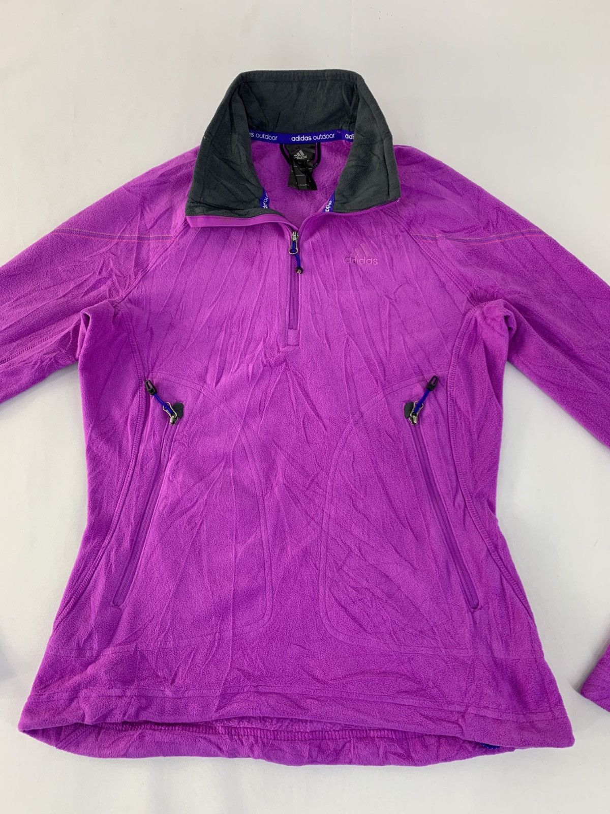 Adidas Adidas Outdoor Fleece Jacket Half Zip Big Front Pocket Size M / US 6-8 / IT 42-44 - 2 Thumbnail