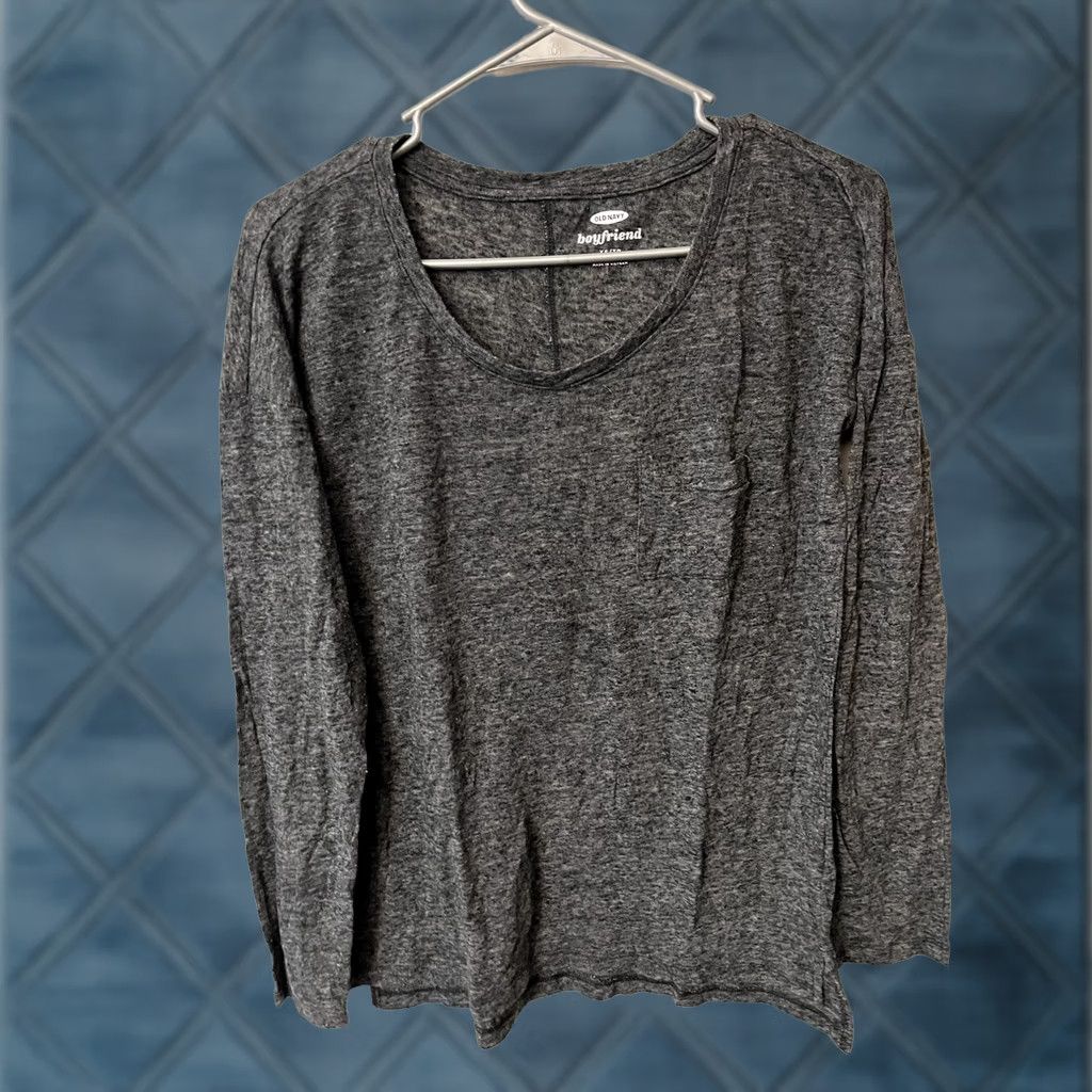 Old Navy Old Navy Shirt Womens XS Black Short Sleeve Tee with Crew Neck, Relaxed Fit, Cotton-Polyester, Basic - Womens XS Black Shirt Size XS / US 0-2 / IT 36-38 - 1 Thumbnail